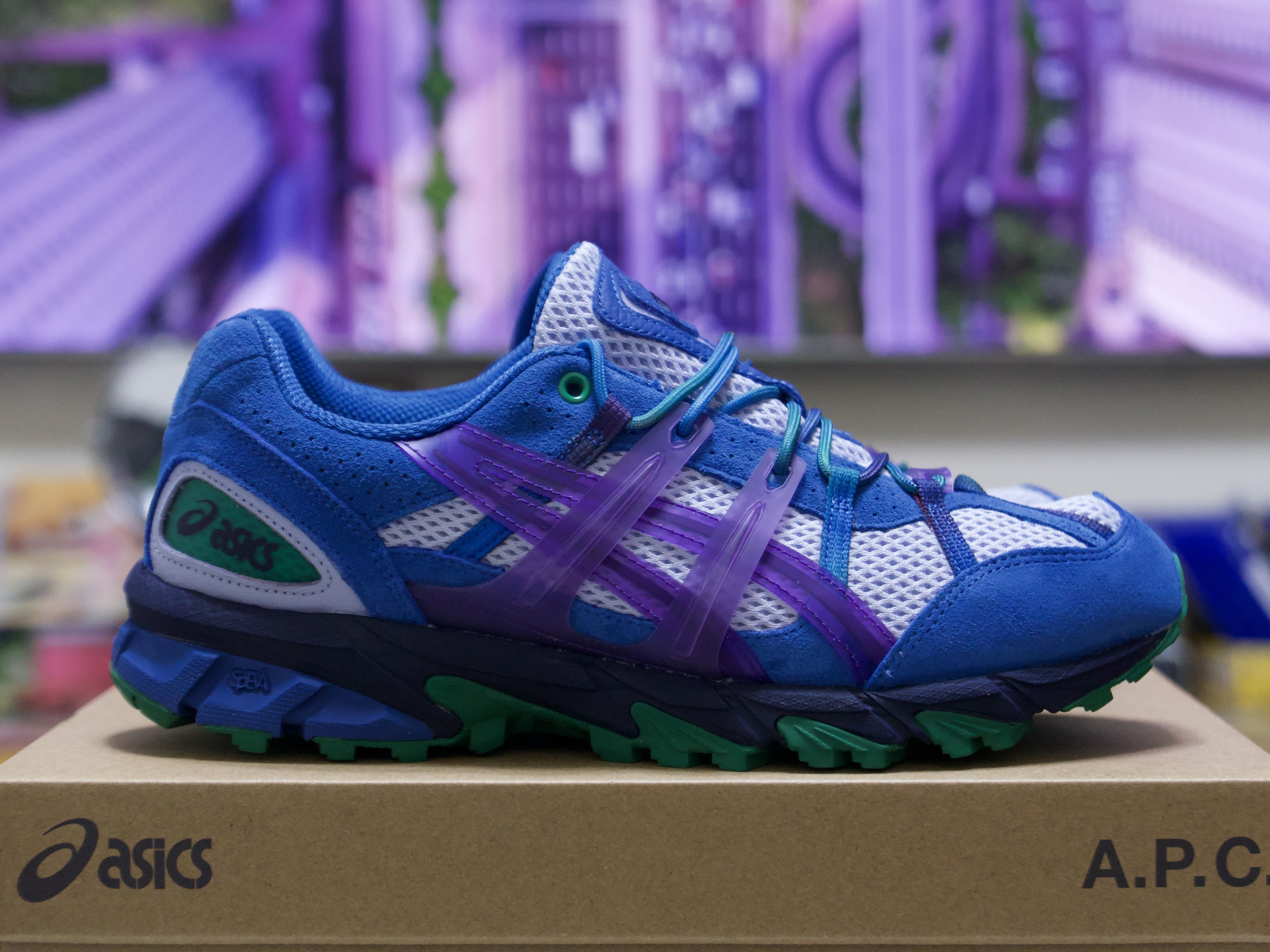 Asics x A.P.C. Gel-Sonoma 15-50 Blue 착용 스타일 - 1