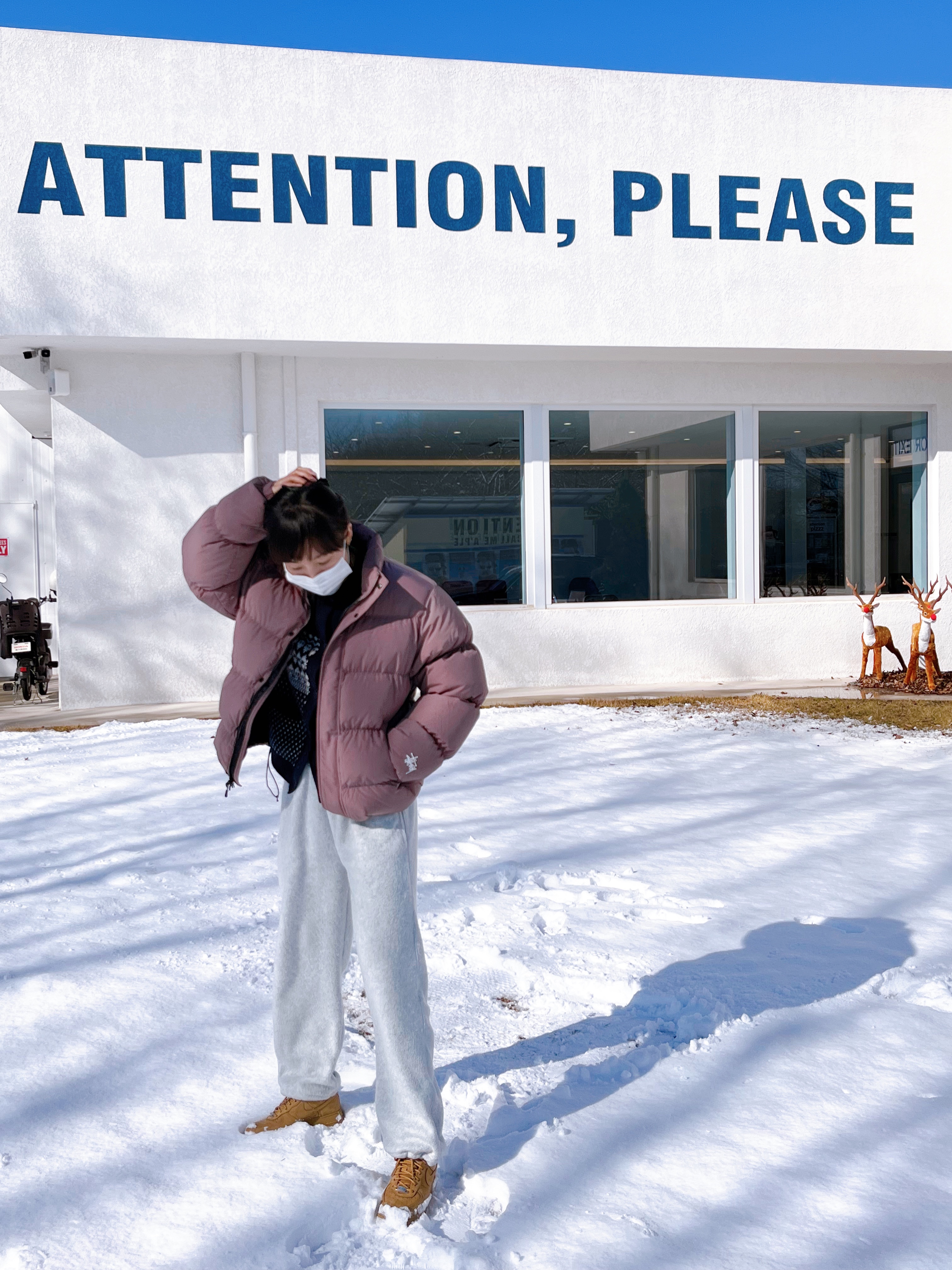Nike x Supreme Air Force 1 Low Flax, Stussy Ripstop Down Puffer Jacket Rose - 22FW 착용 스타일