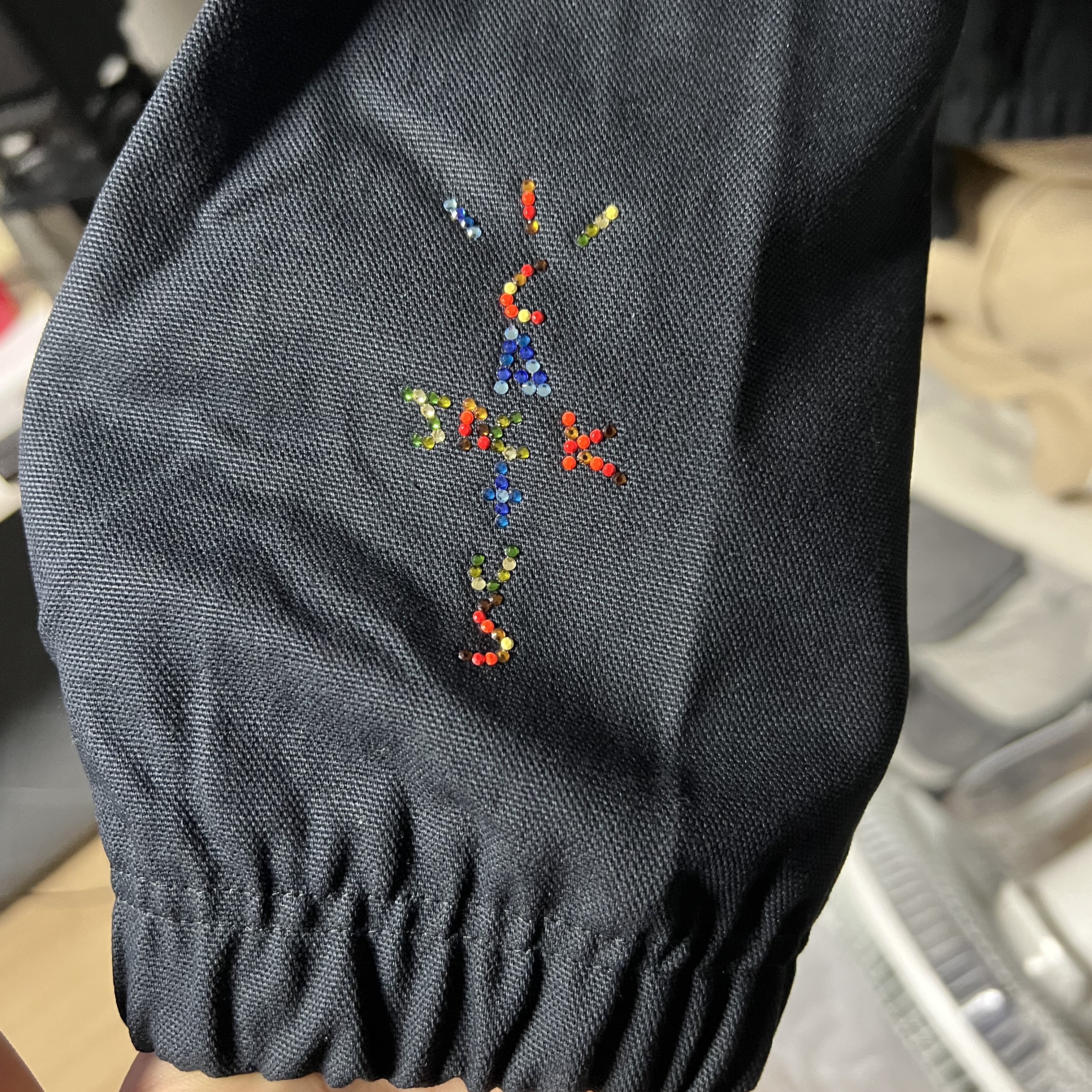 Jordan x Travis Scott Woven Jacket Black - Asia, Jordan x Travis Scott Woven Jacket Black - US/EU 착용 스타일 - 5