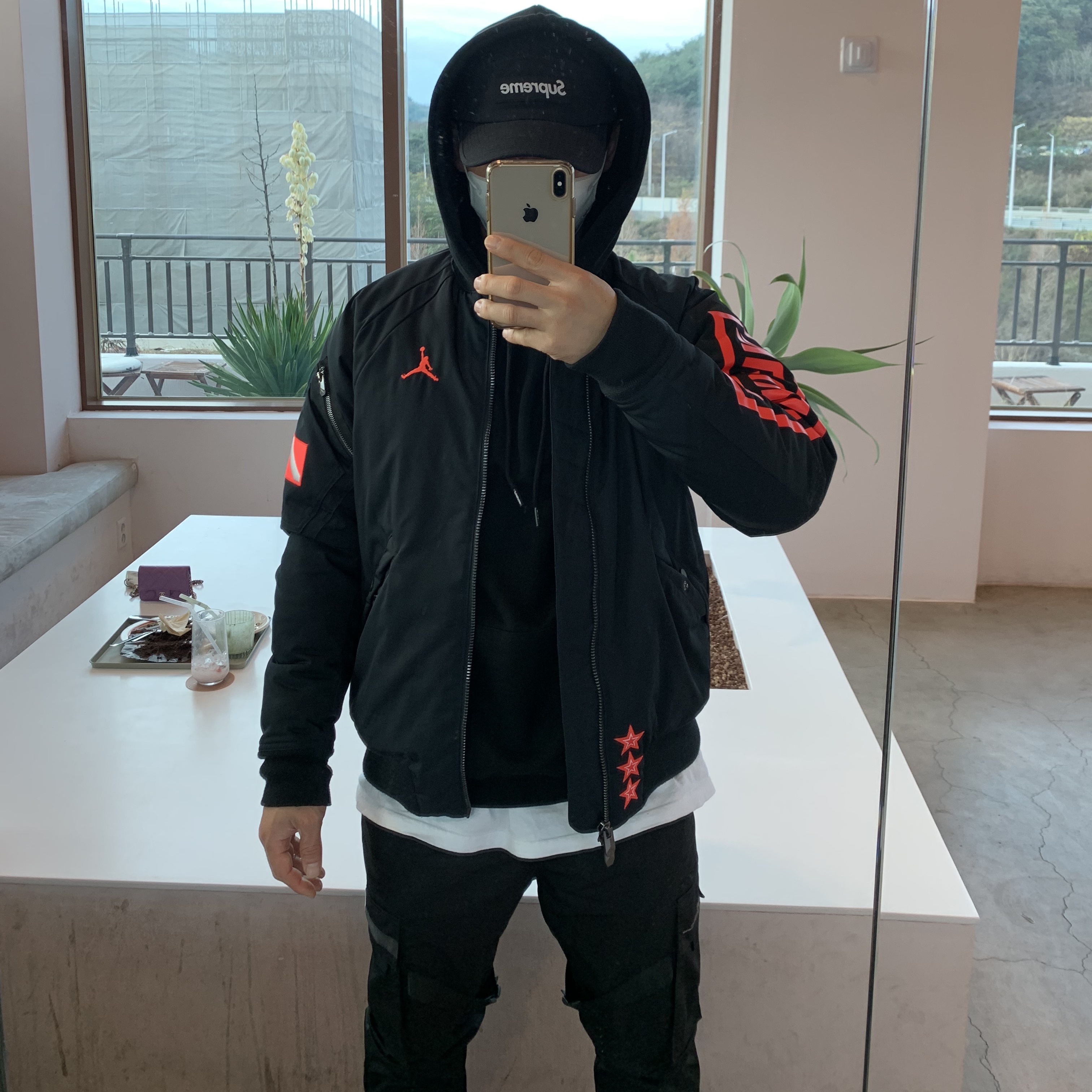 Supreme Military Camp Cap Black - 22FW 착용 스타일