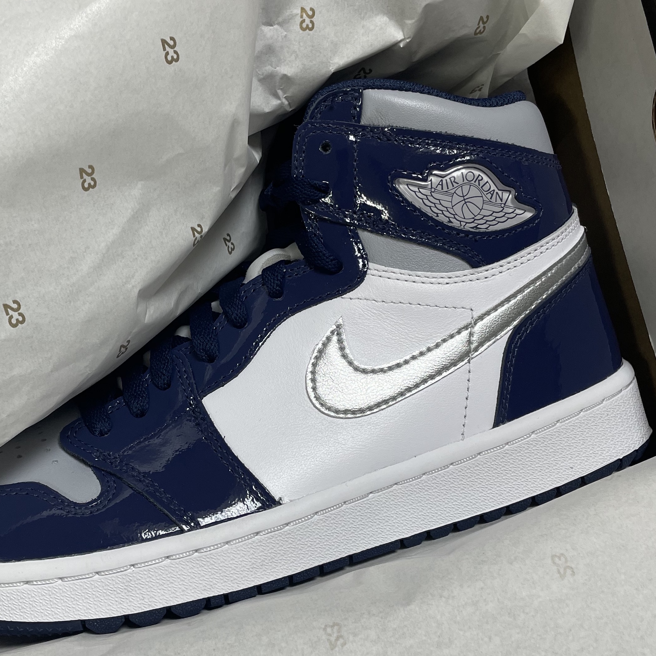 Jordan 1 High Golf Midnight Navy 착용 스타일