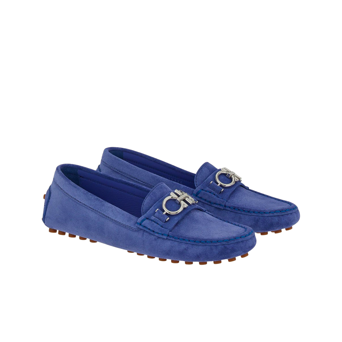 (W) 페라가모 간치니 드라이버 블리치드 데님 - D((W) Ferragamo Gancini Driver Bleached denim - D) - 2