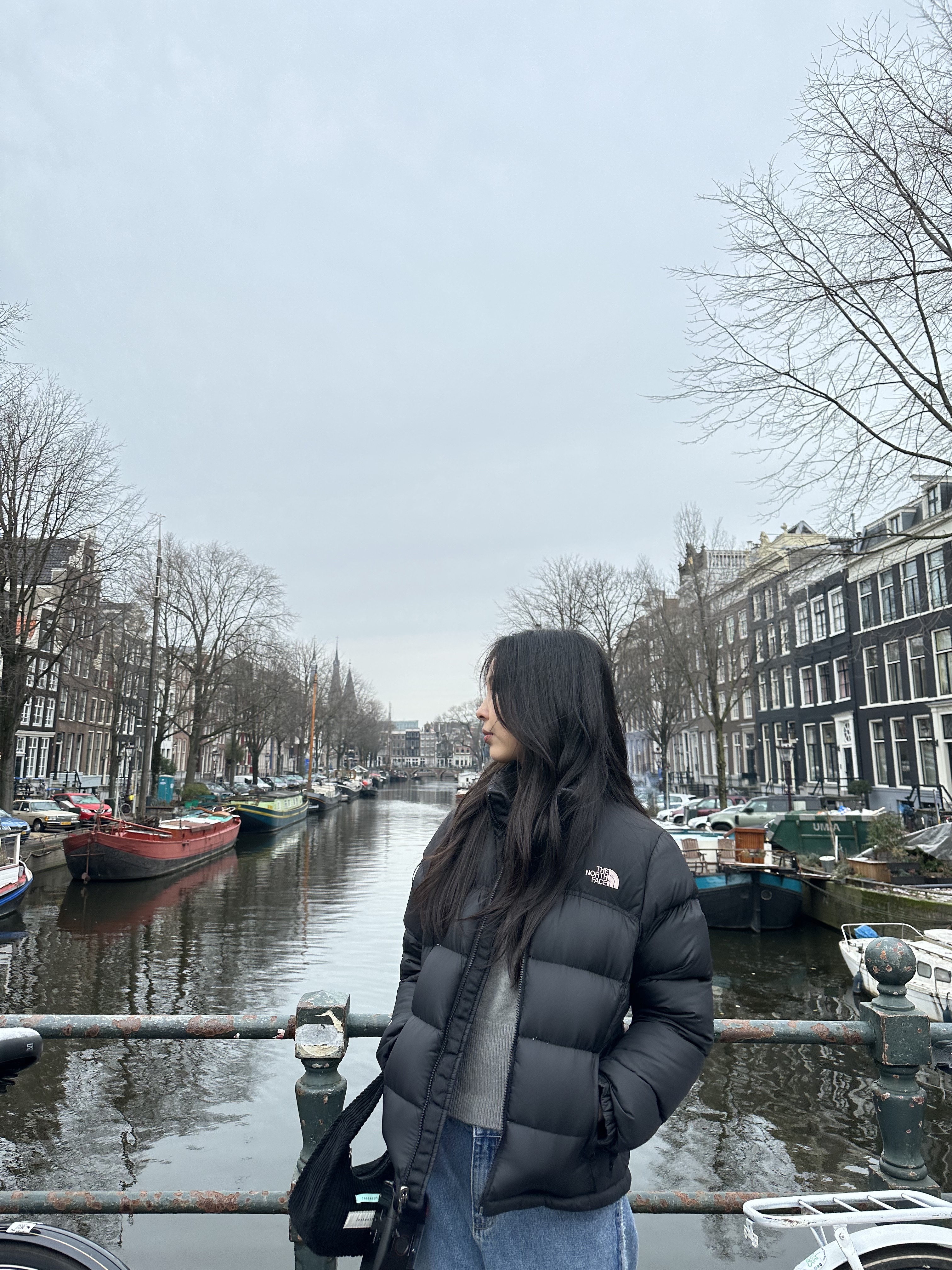The North Face 1996 Eco Nuptse Jacket Black 착용 스타일 - 1