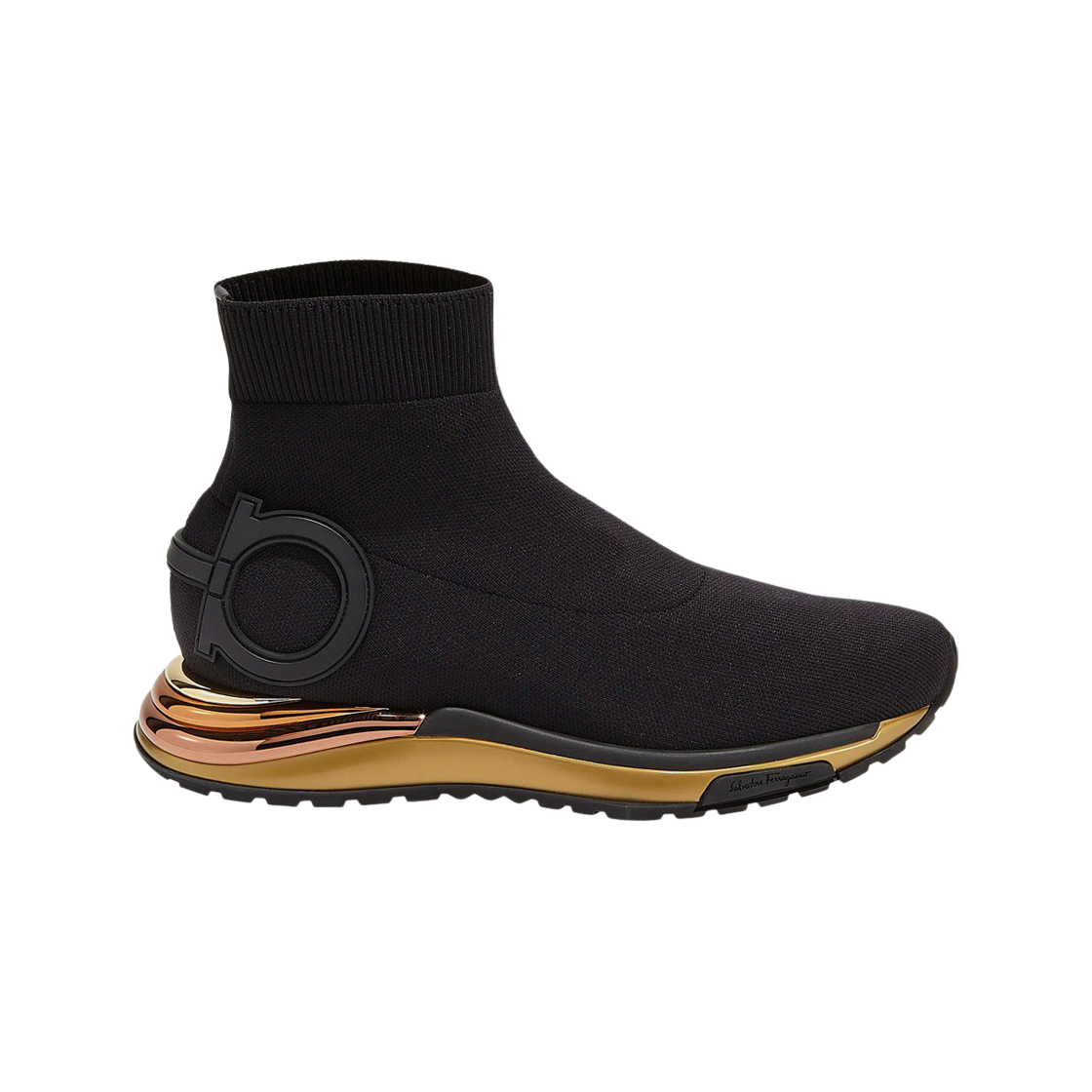 페라가모 간치니 삭스 스니커즈 블랙 - C(Ferragamo Gancini Sock Sneaker Black - C) - 1