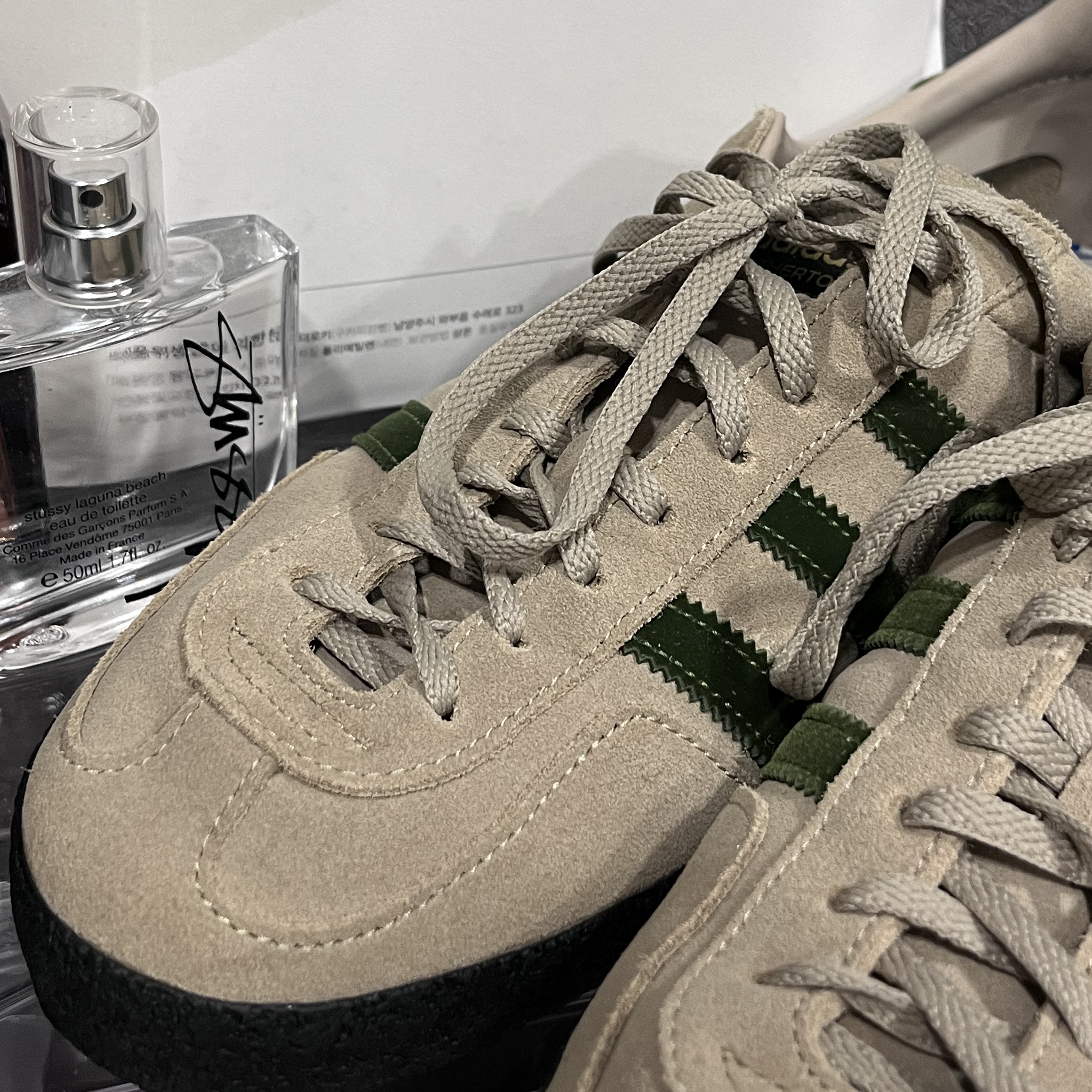 Adidas Spezial Lotherton Tech Gold Craft Green 착용 스타일