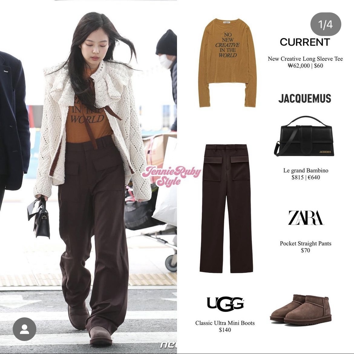 (W) UGG Classic Ultra Mini Boots Chestnut 착용 스타일