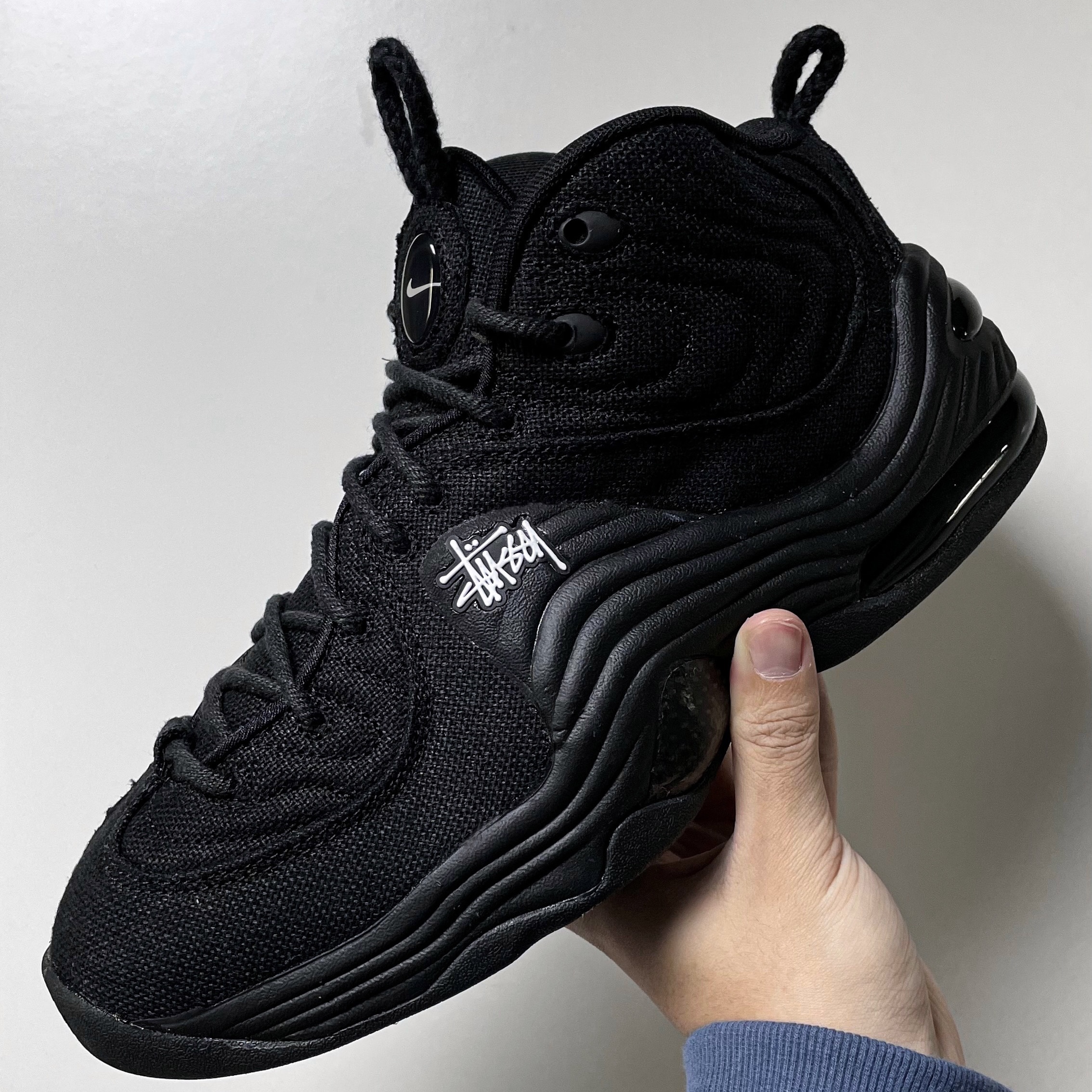 Nike x Stussy Air Penny II Black 착용 스타일 - 1