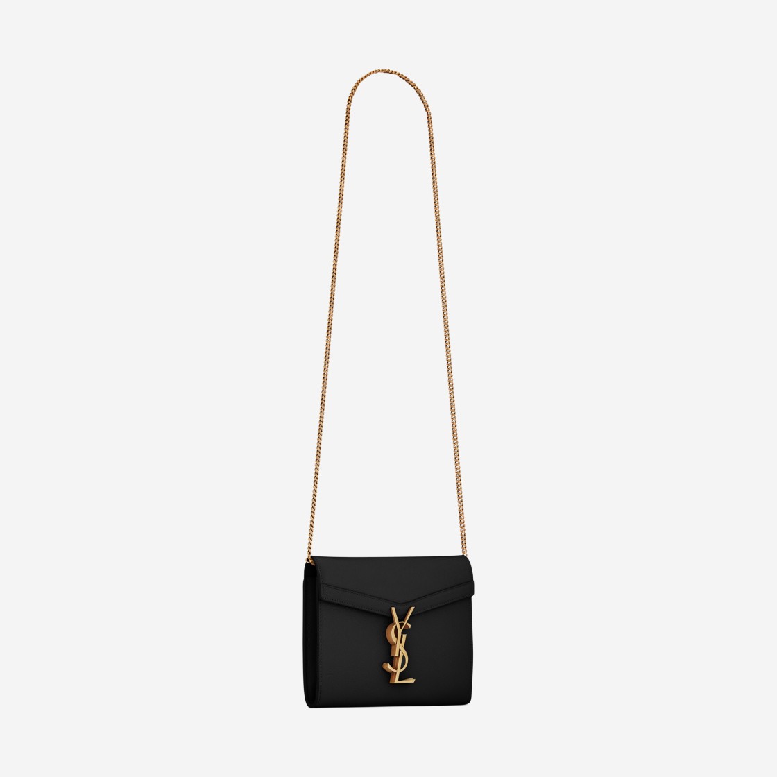 Saint Laurent Cassandra Chain Wallet Bag - Black