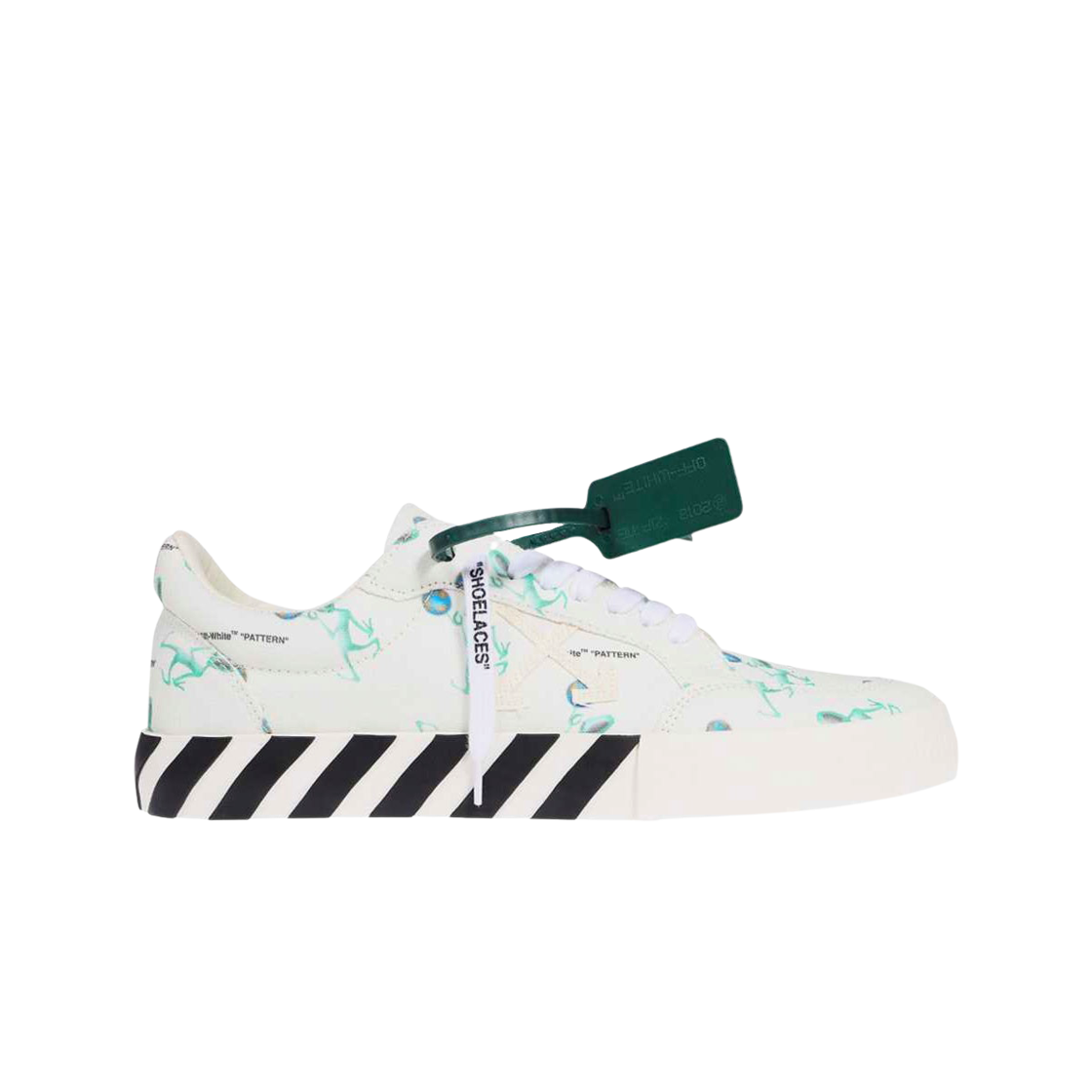 오프화이트 애로우 로우 벌크 에일리언 캔버스 스니커즈 화이트(Off-White Arrow Low Vulcanized Alien Canvas Sneakers White) - 1