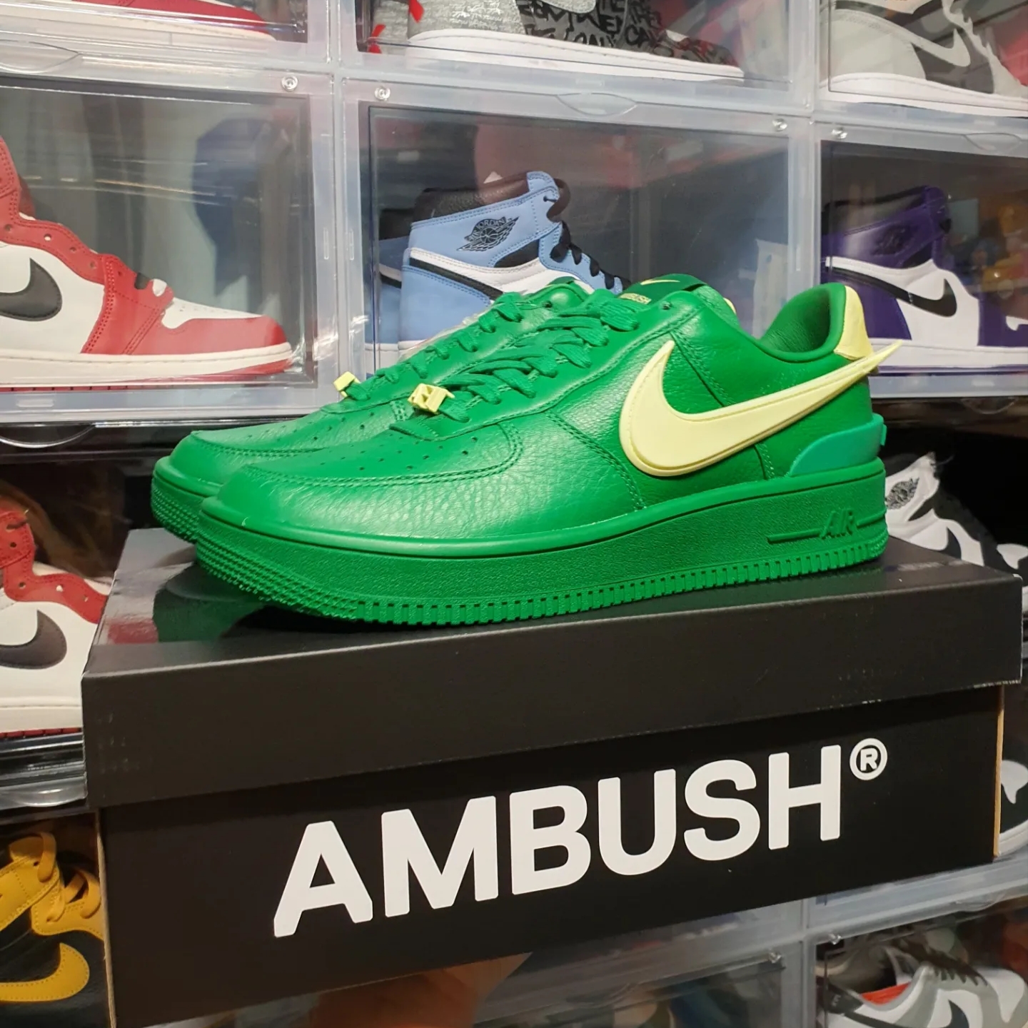 Nike x Ambush Air Force 1 Low SP Pine Green and Citron 착용 스타일 - 1
