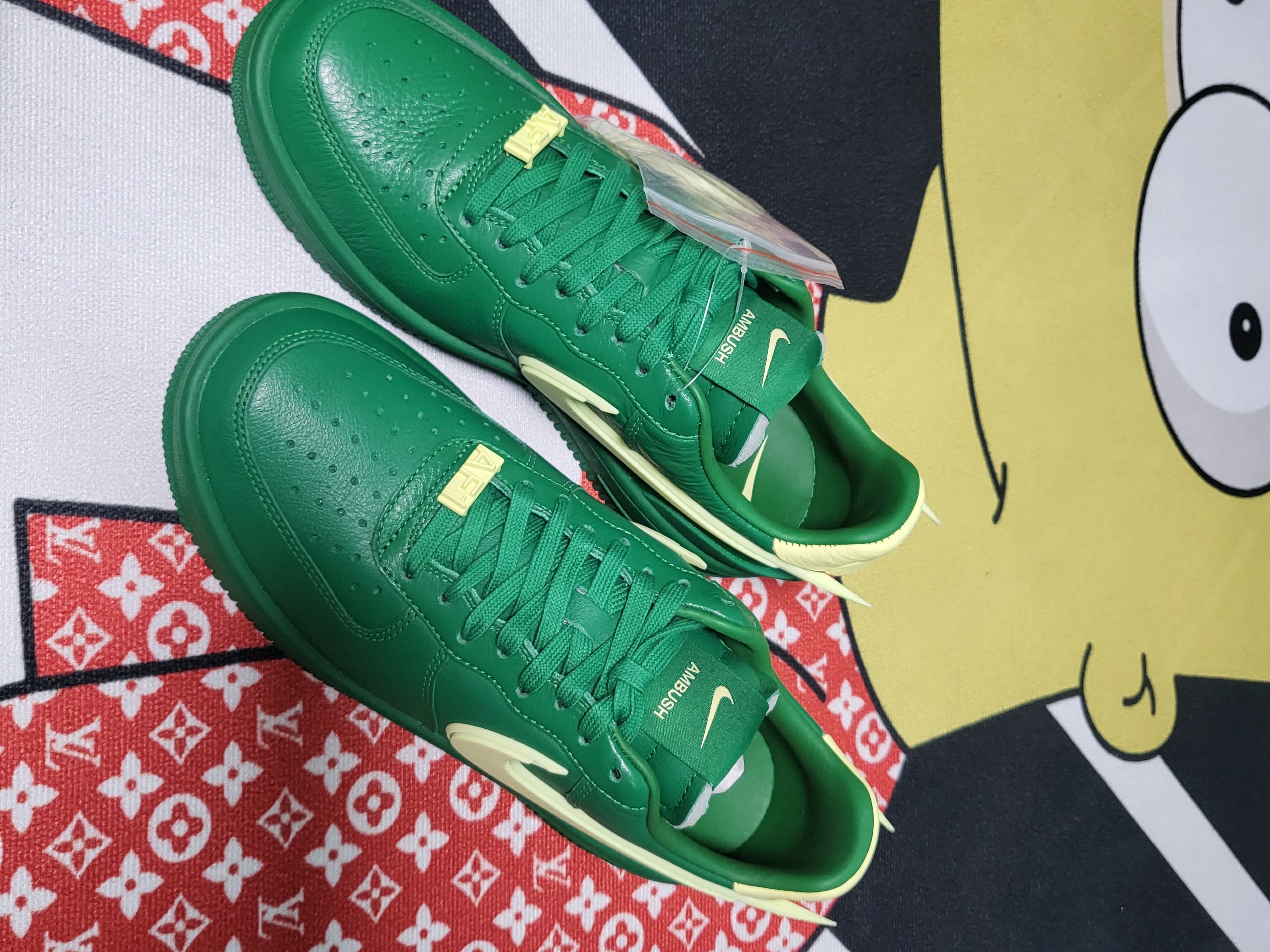 Nike x Ambush Air Force 1 Low SP Pine Green and Citron 착용 스타일 - 1