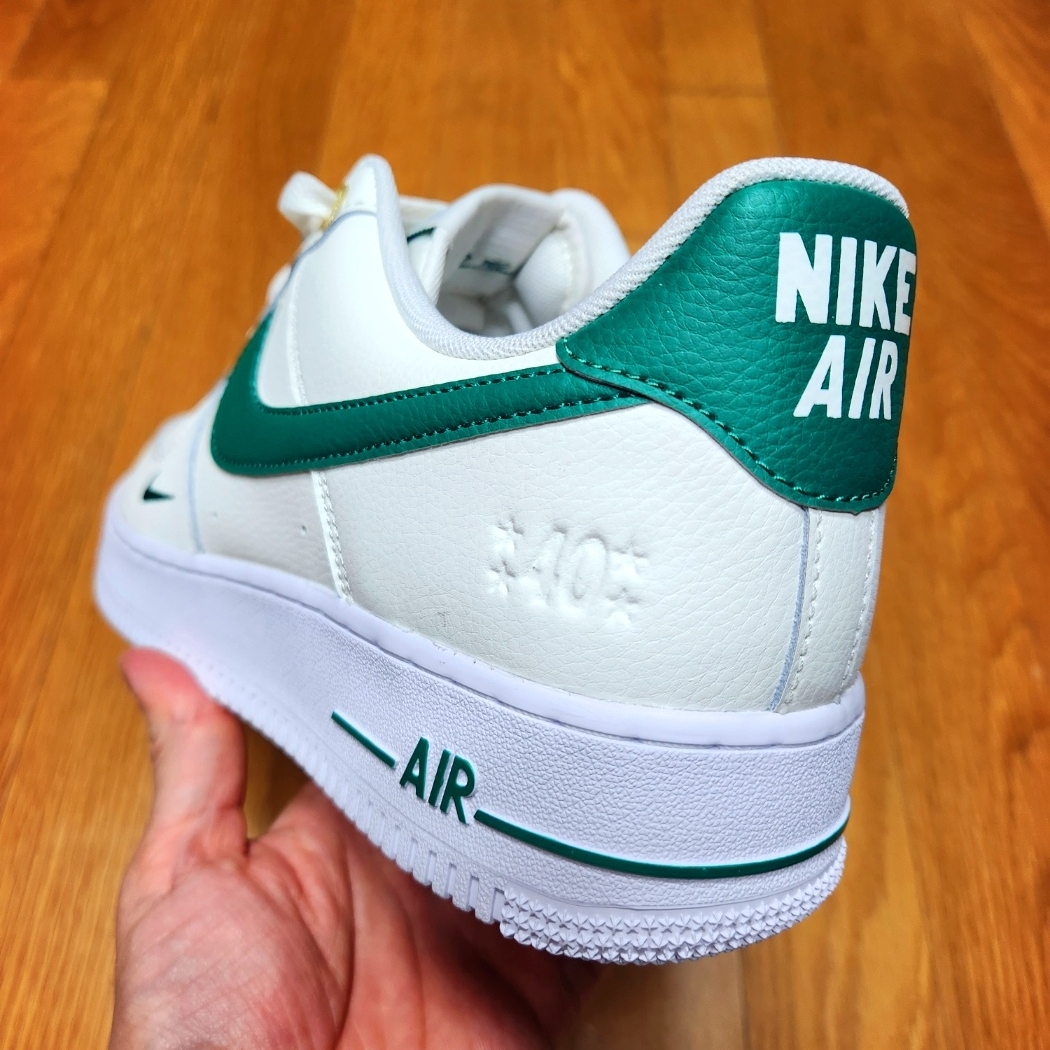 Nike Air Force 1 '07 LV8 40th Anniversary Join Forces Sail Malachite 착용 스타일 - 2