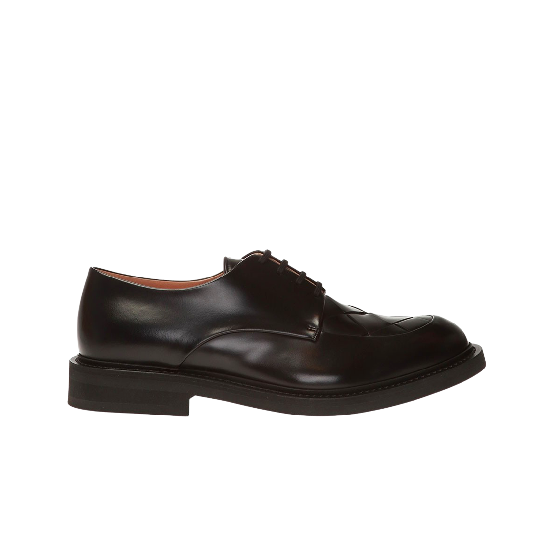 보테가 베네타 인트레치아토 더비 슈즈 블랙(Bottega Veneta Intrecciato Derby Shoes Graphite Black)