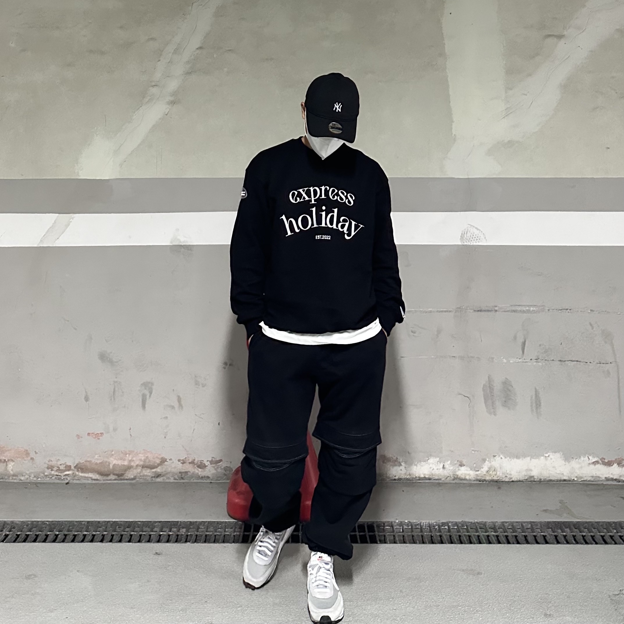 Nike x Sacai x Fragment LDWaffle Light Smoke Grey 착용 스타일