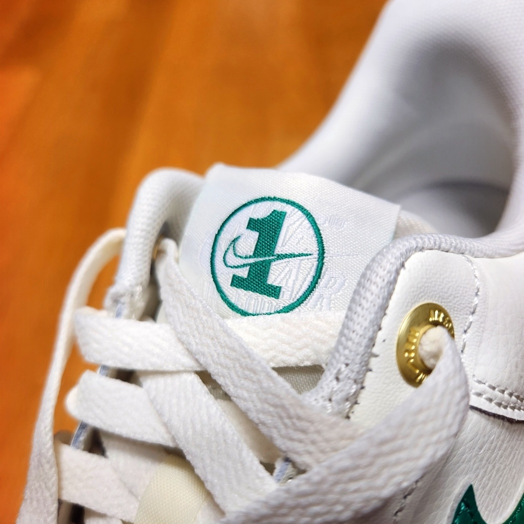 Nike Air Force 1 '07 LV8 40th Anniversary Join Forces Sail Malachite 착용 스타일 - 3