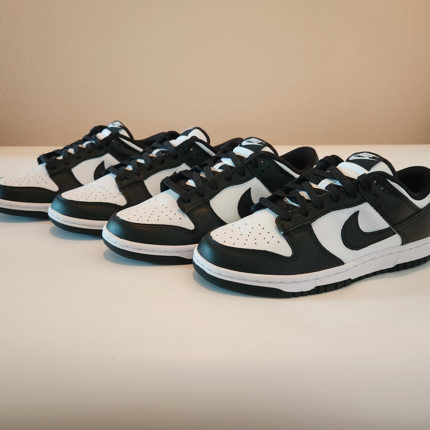 Nike Dunk Low Retro Black, (W) Nike Dunk Low Black 착용 스타일 - 1