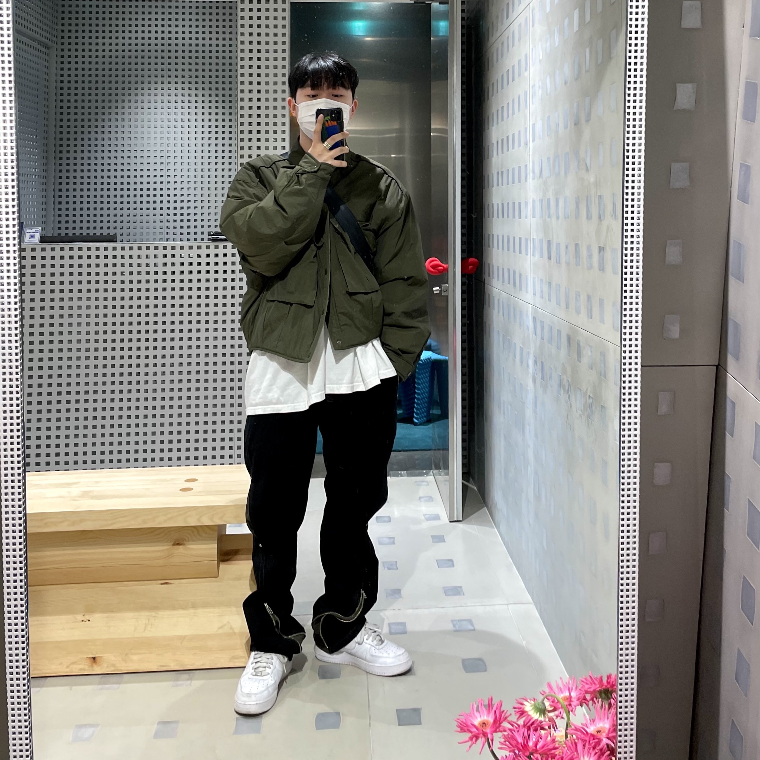 Nike Air Force 1 '07 Low White 착용 스타일