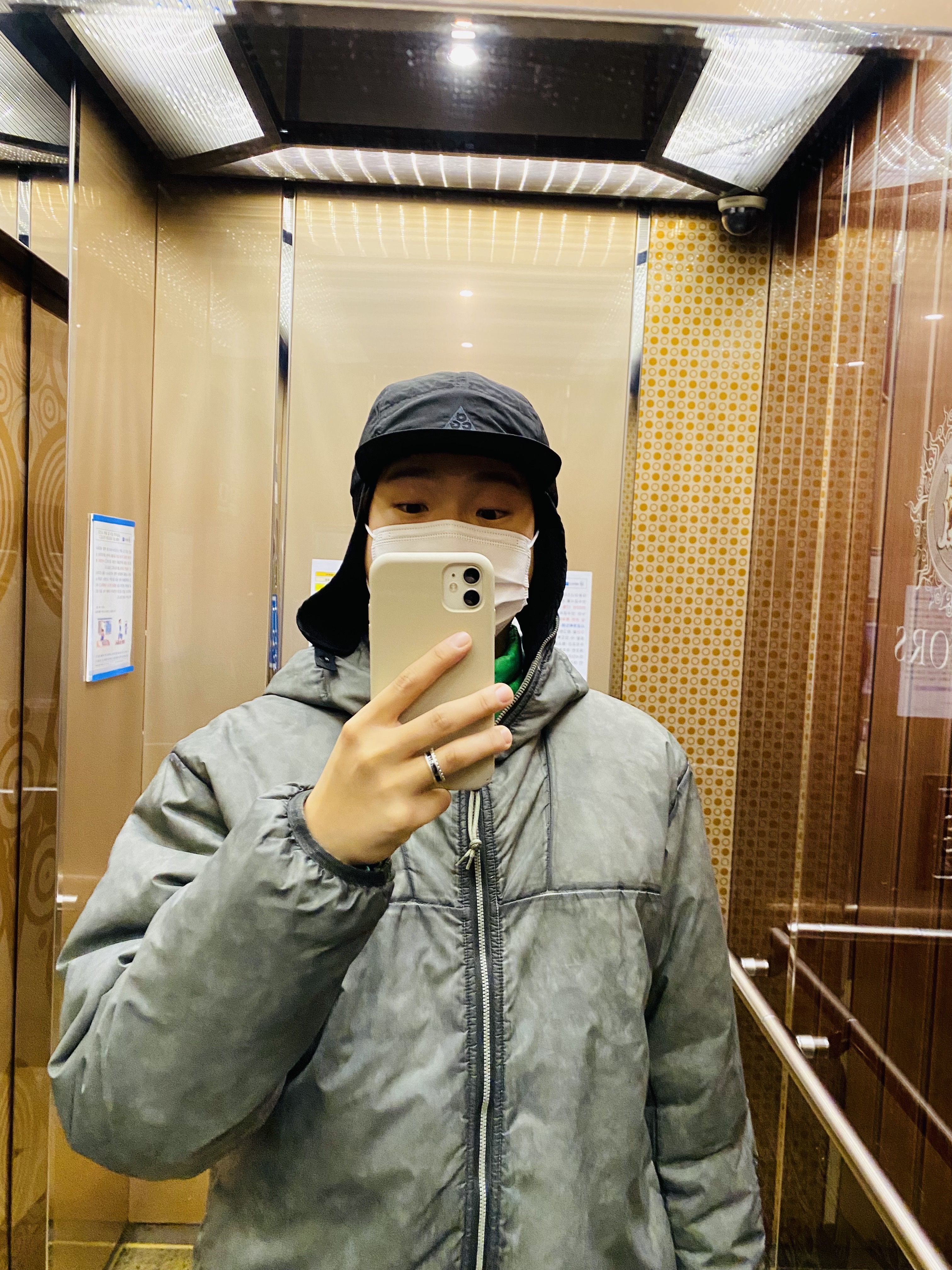 Nike ACG Warm AW84 Cap Black Anthracite, Nike NRG ACG Therma-Fit ADV Rope De Dope Light Army - US/EU 착용 스타일 - 1