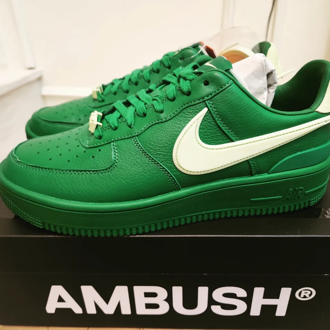 Nike x Ambush Air Force 1 Low SP Pine Green and Citron 착용 스타일 - 1