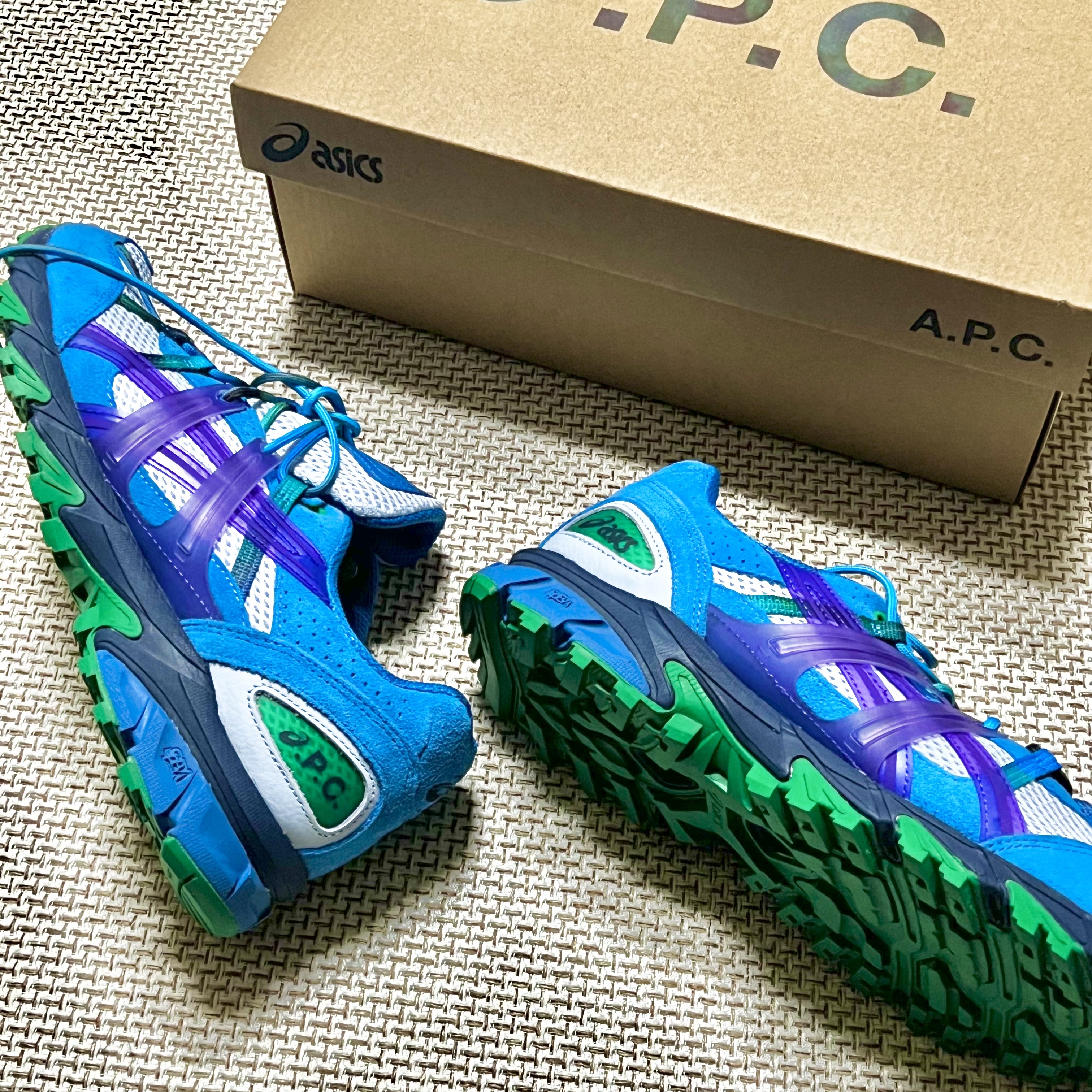 Asics x A.P.C. Gel-Sonoma 15-50 Blue 착용 스타일