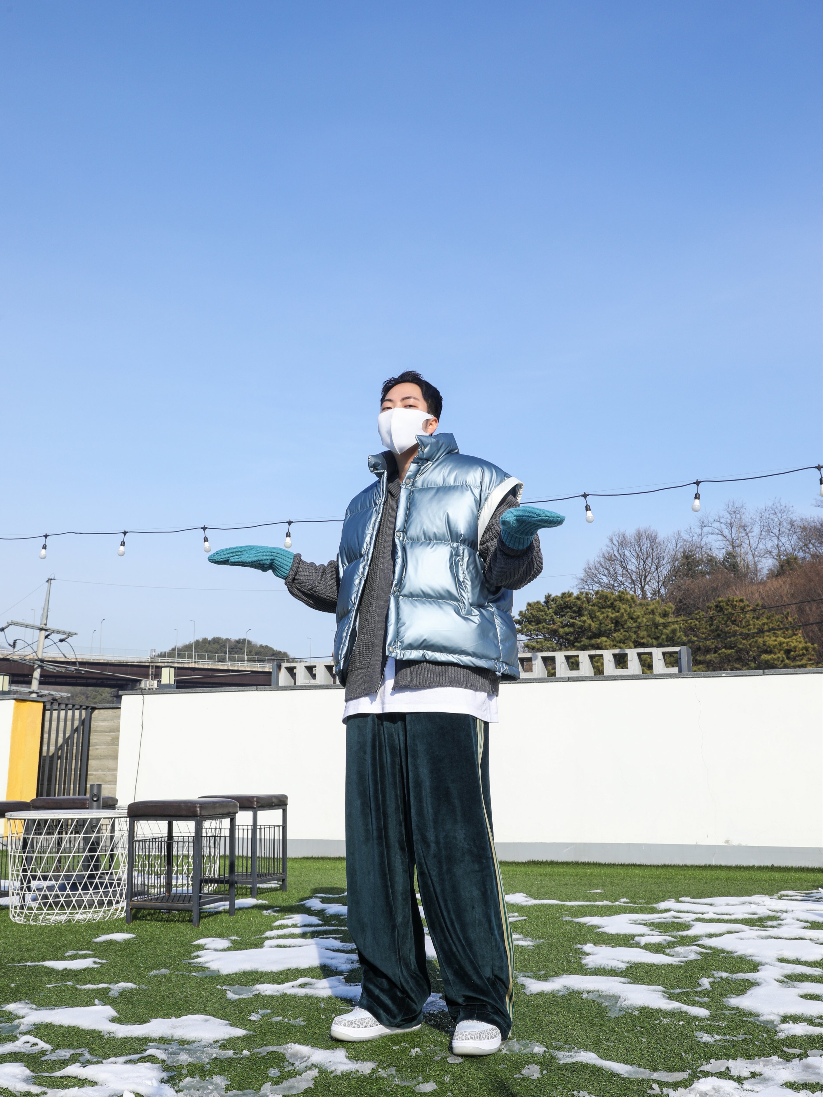 Nike Air Force 1 '07 PRM Pure Platinum 착용 스타일 - 3