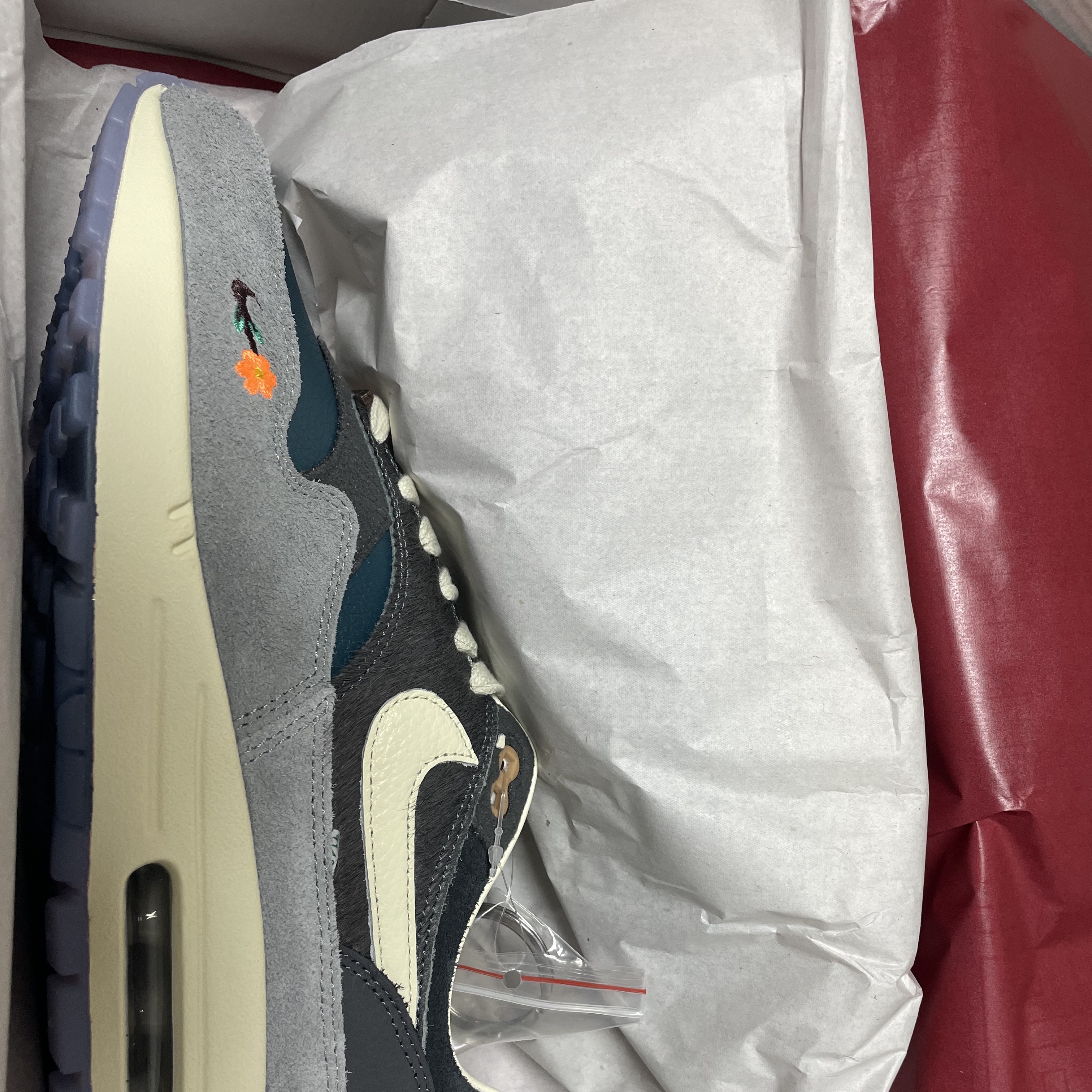 Nike x Kasina Air Max 1 SP Won-Ang Particle Grey 착용 스타일 - 1