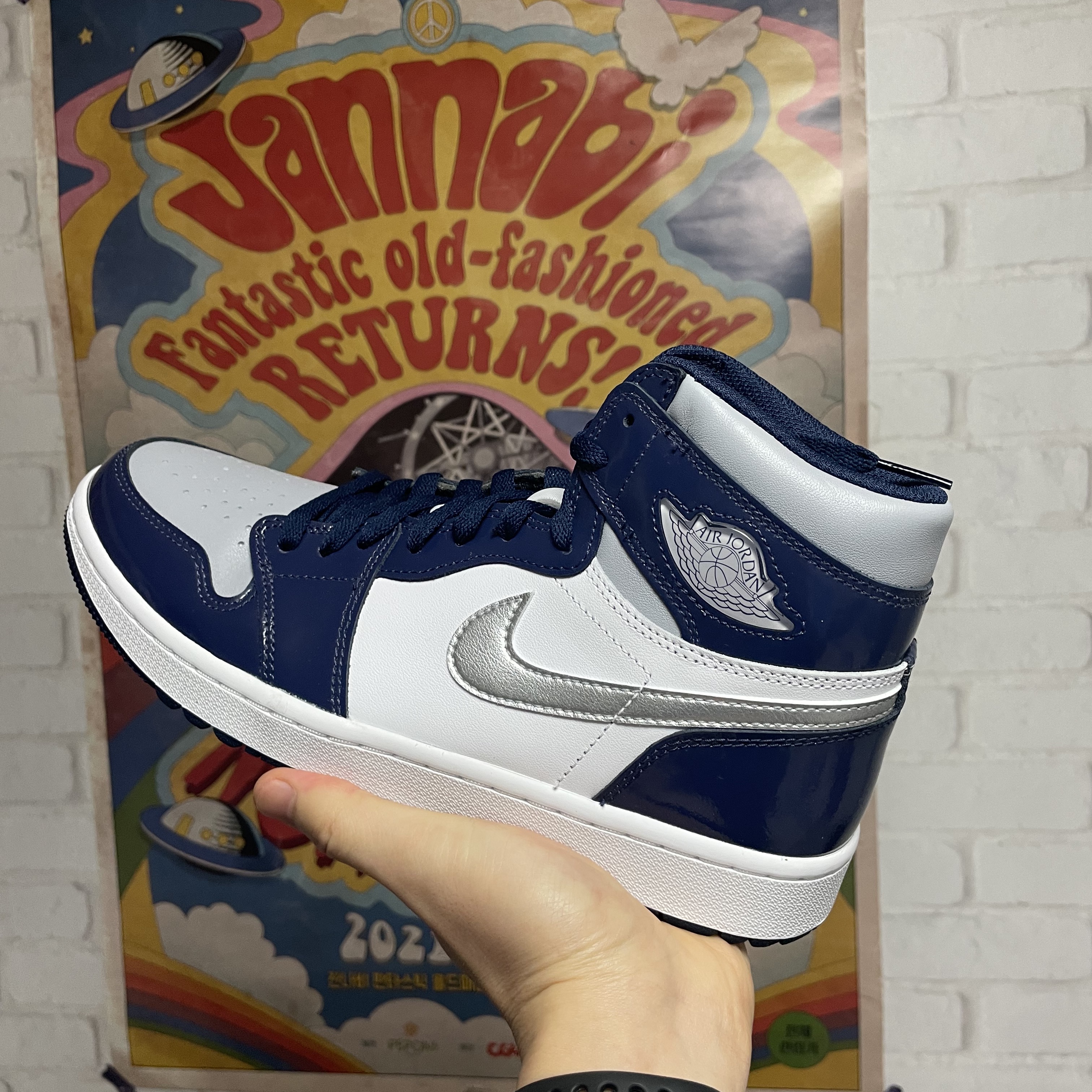 Jordan 1 High Golf Midnight Navy 착용 스타일