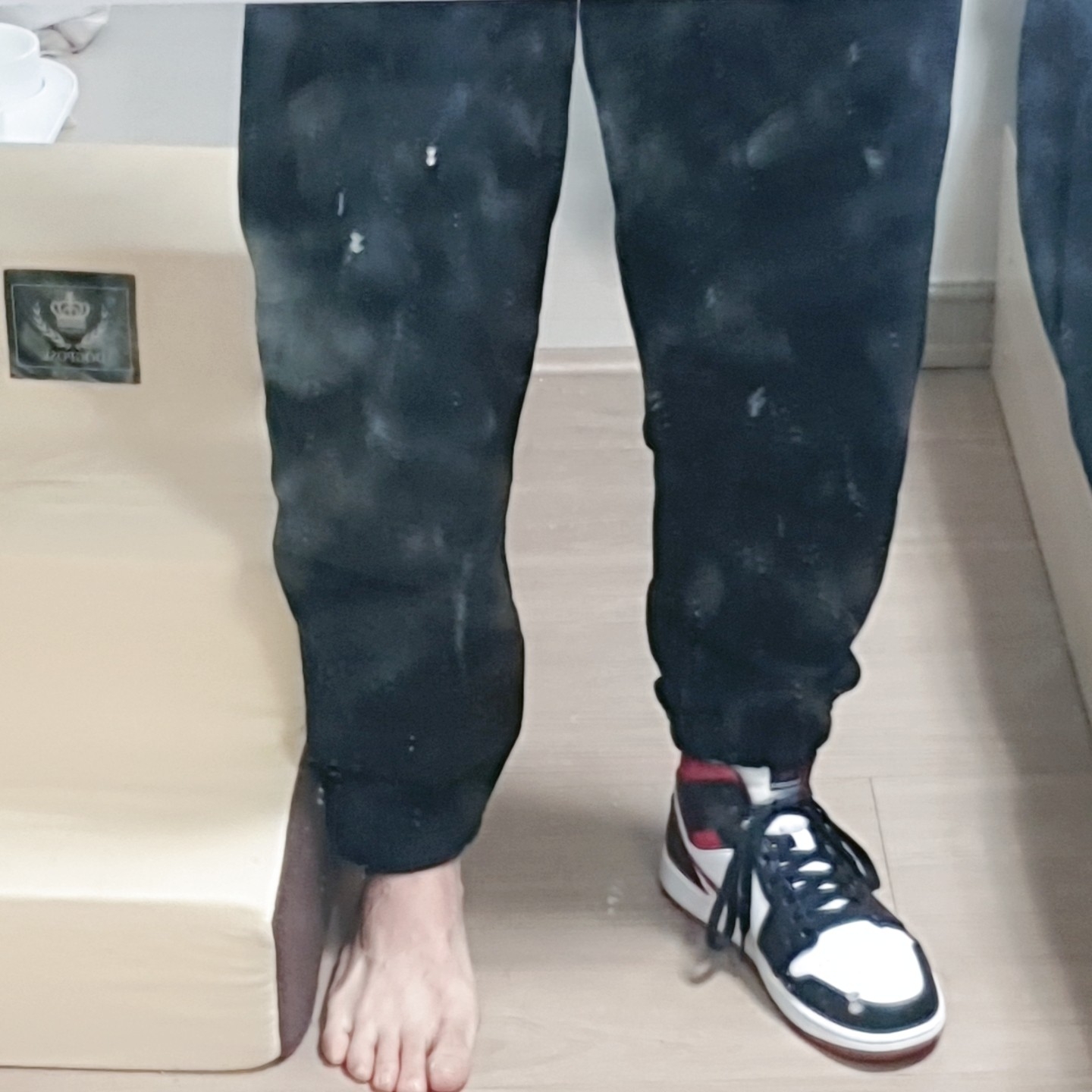 Nike NRG Solo Swoosh Fleece Pants Black - US/EU 착용 스타일 - 1