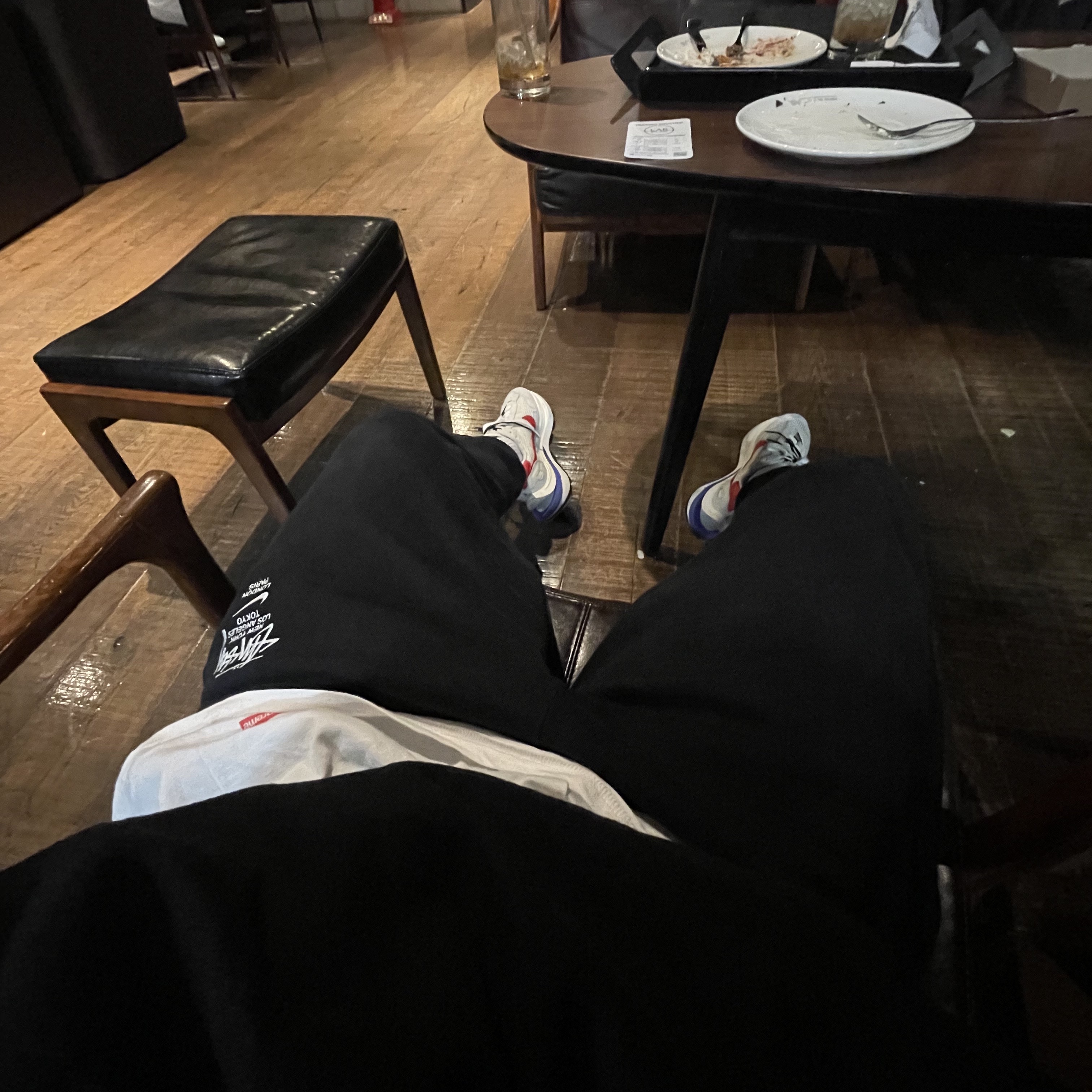 Nike x Stussy NRG ZR Fleece Pants Black - Asia, Nike x Sacai VaporWaffle Royal Fuchsia 착용 스타일 - 1