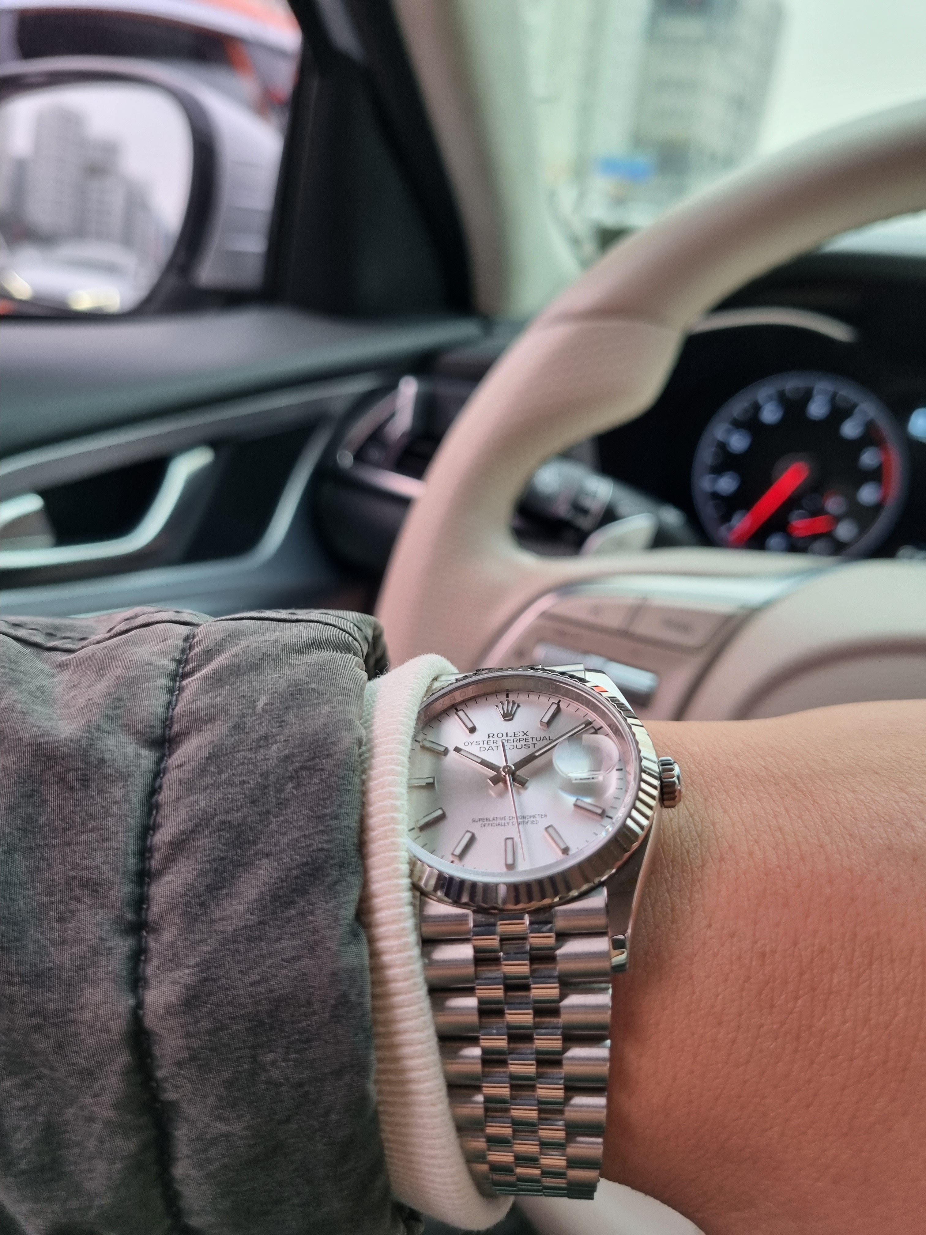 Rolex Datejust 36mm 126234 Silver Jubilee 착용 스타일