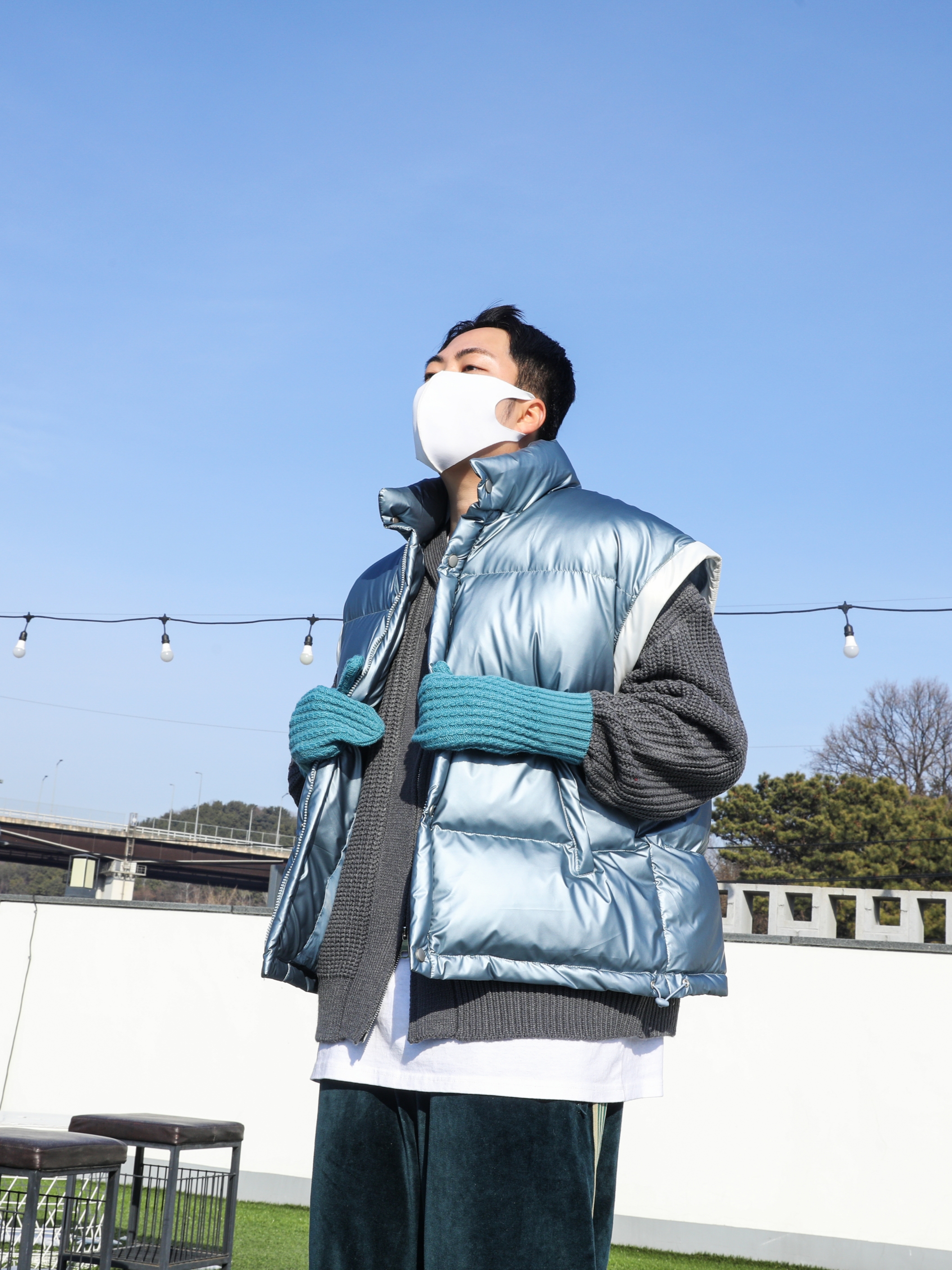 Nike Air Force 1 '07 PRM Pure Platinum 착용 스타일 - 4