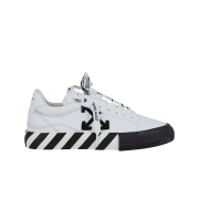 (W) Off-White Arrow Low Vulcanized Canvas Sneakers White Black