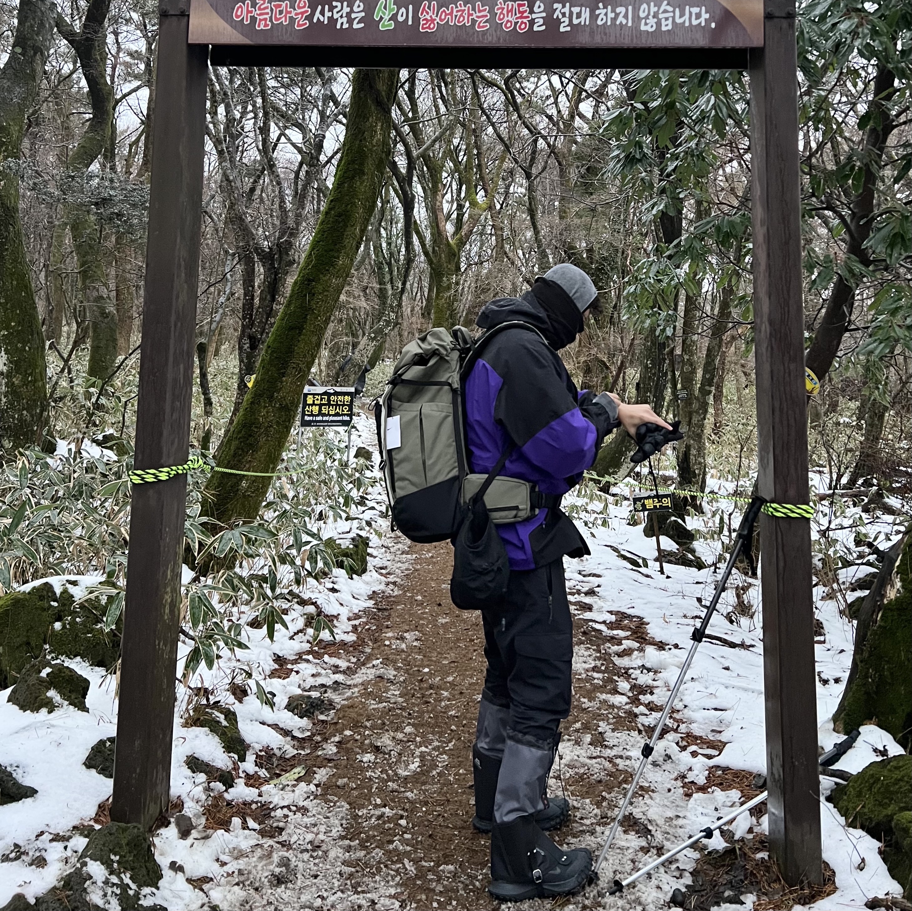 Nike ACG 36 Backpack Medium Olive, Nike ACG Gore-Tex Jacket Black Court Purple - US/EU 착용 스타일 - 1