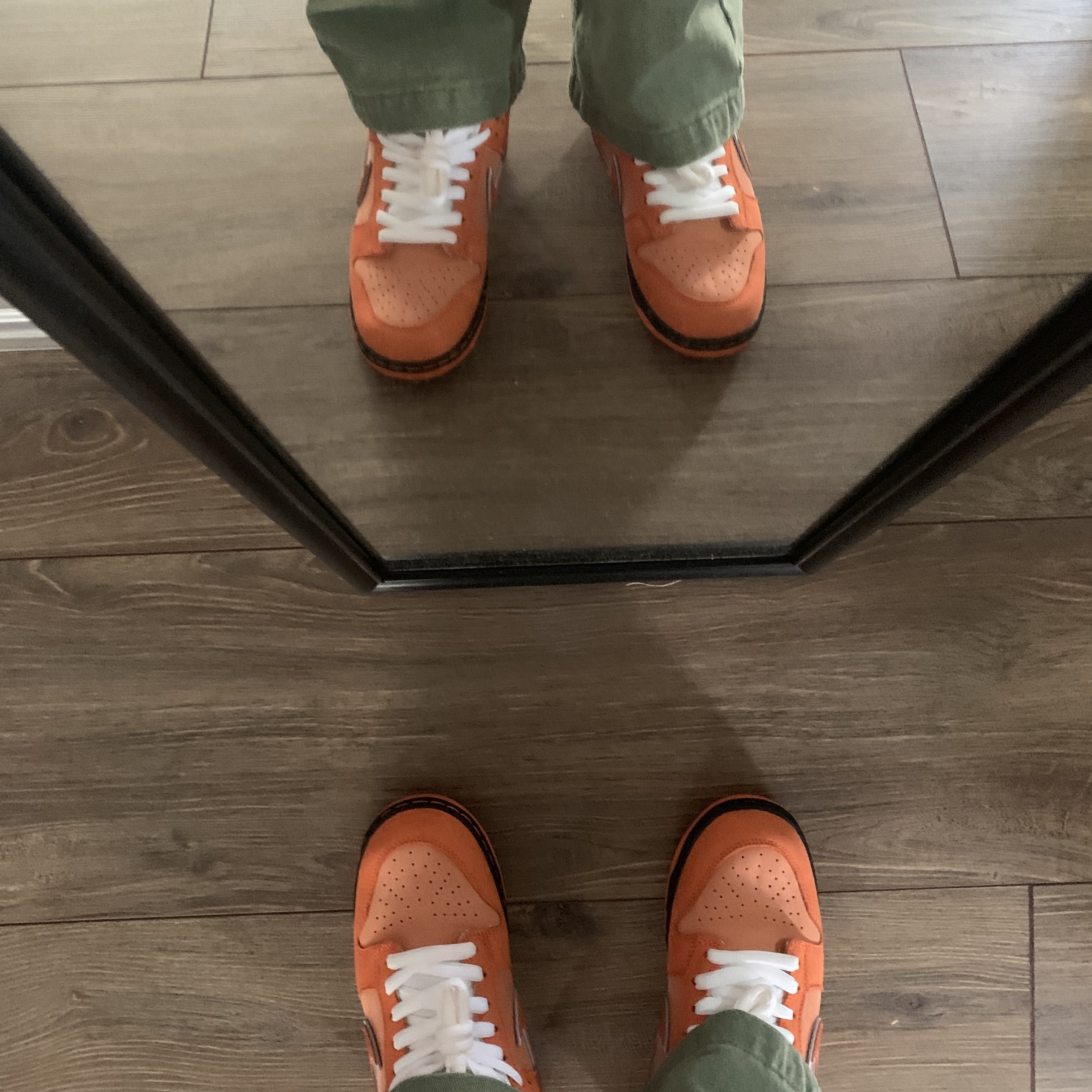 Nike x Concepts SB Dunk Low Orange Lobster (Regular Box) 착용 스타일 - 1