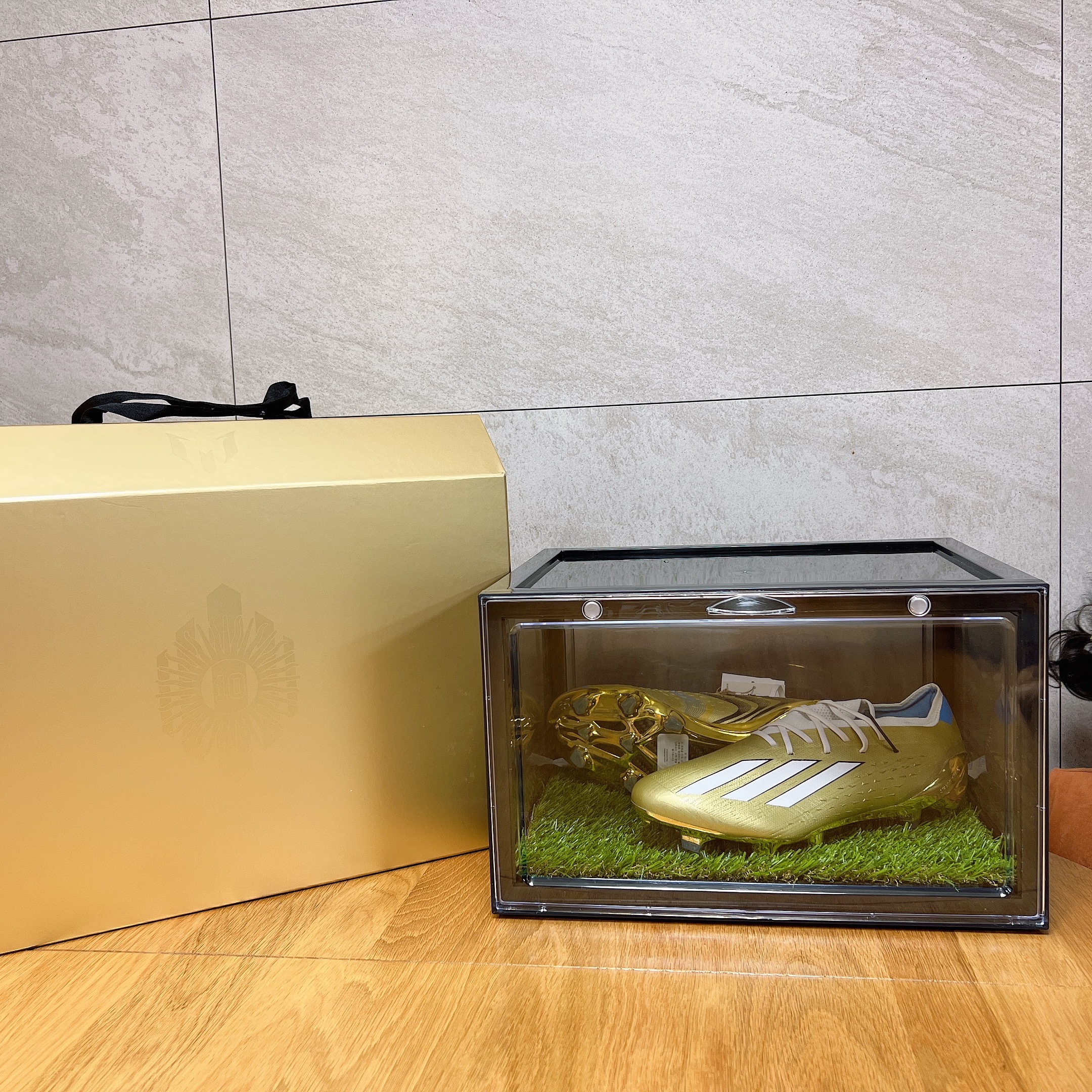 Adidas X Speedportal Leyenda.1 FG Gold Metallic 착용 스타일