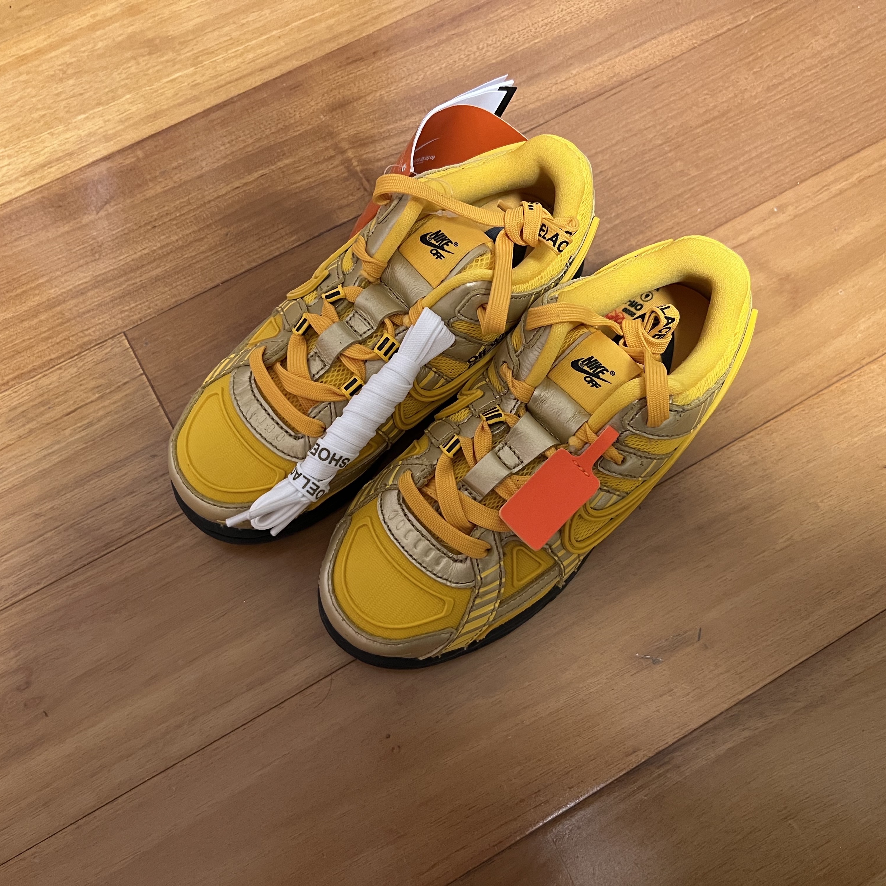 (PS) Nike x Off-White Air Rubber Dunk University Gold 착용 스타일