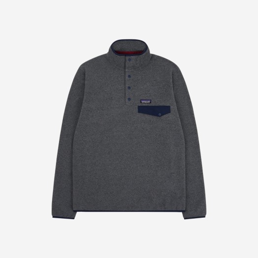 Patagonia Lightweight Synchilla Snap-T Fleece Pullover Nickel Navy Blue