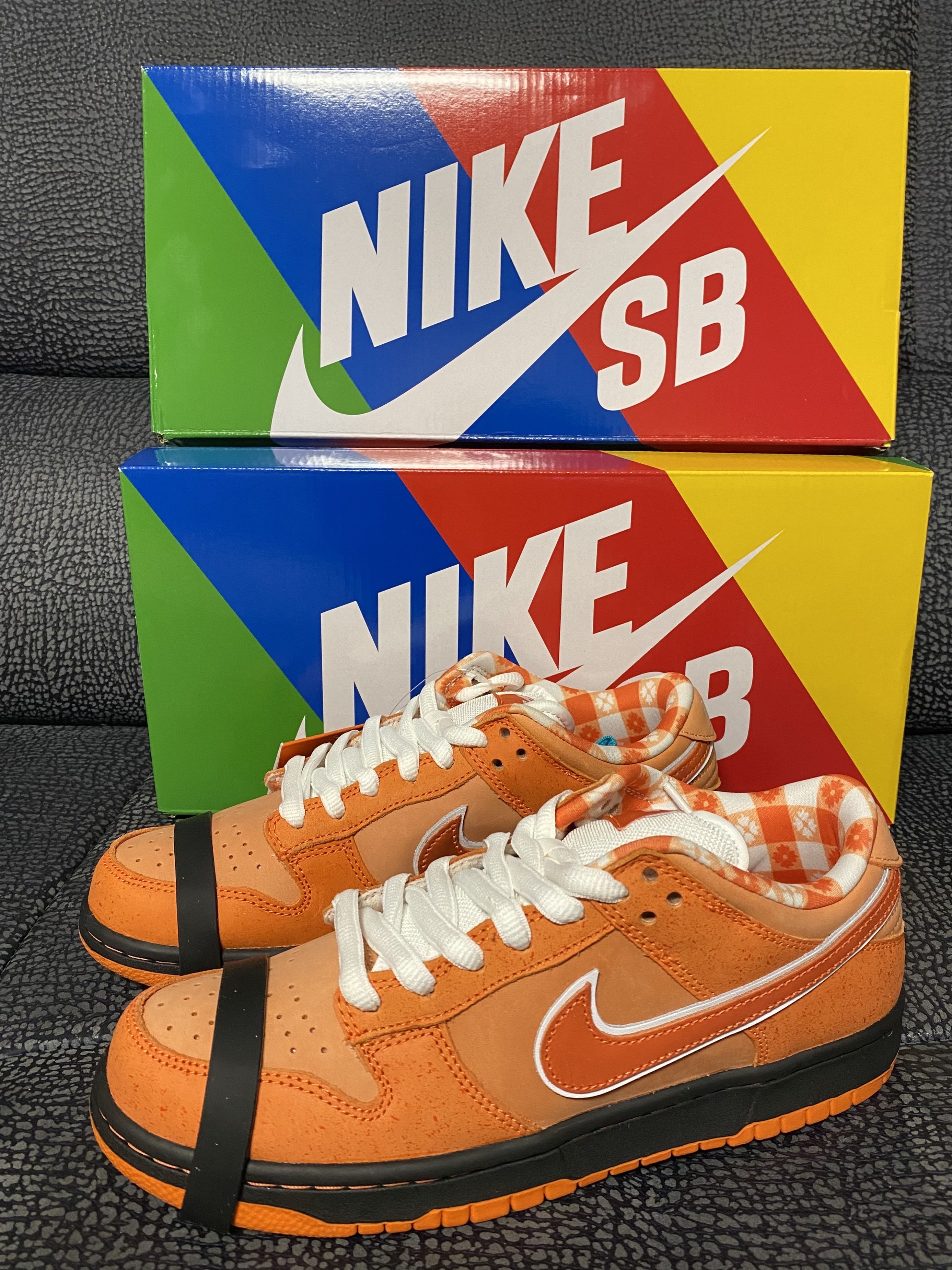 Nike x Concepts SB Dunk Low Orange Lobster (Regular Box), Nike SB Dunk Low Sandy 착용 스타일