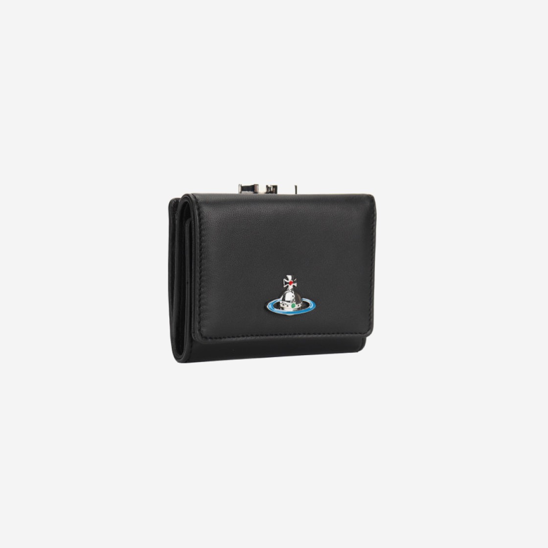 Vivienne Westwood Nappa Leather Small Frame Wallet Black 상세 이미지 2