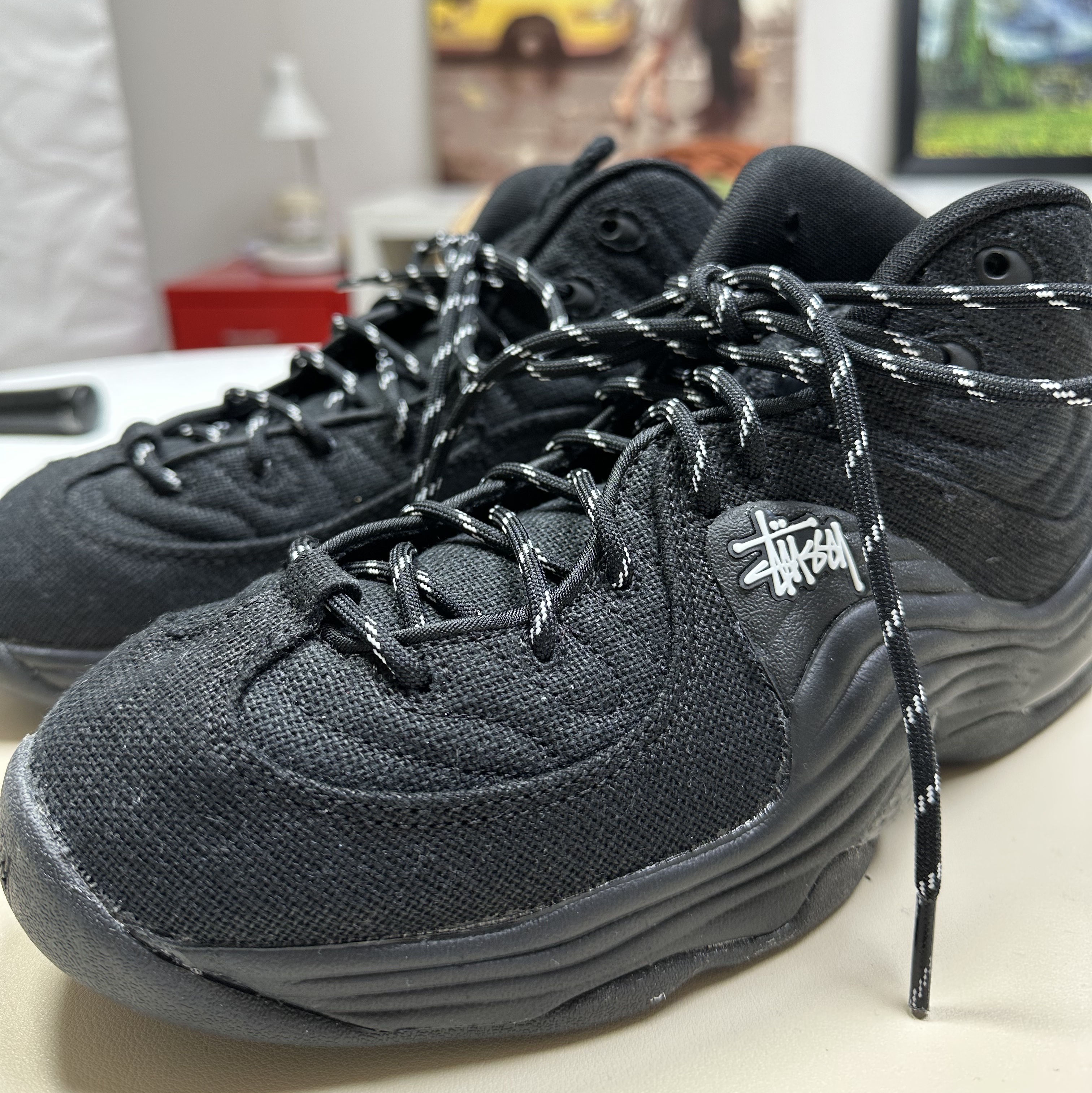 Nike x Stussy Air Penny II Black 착용 스타일