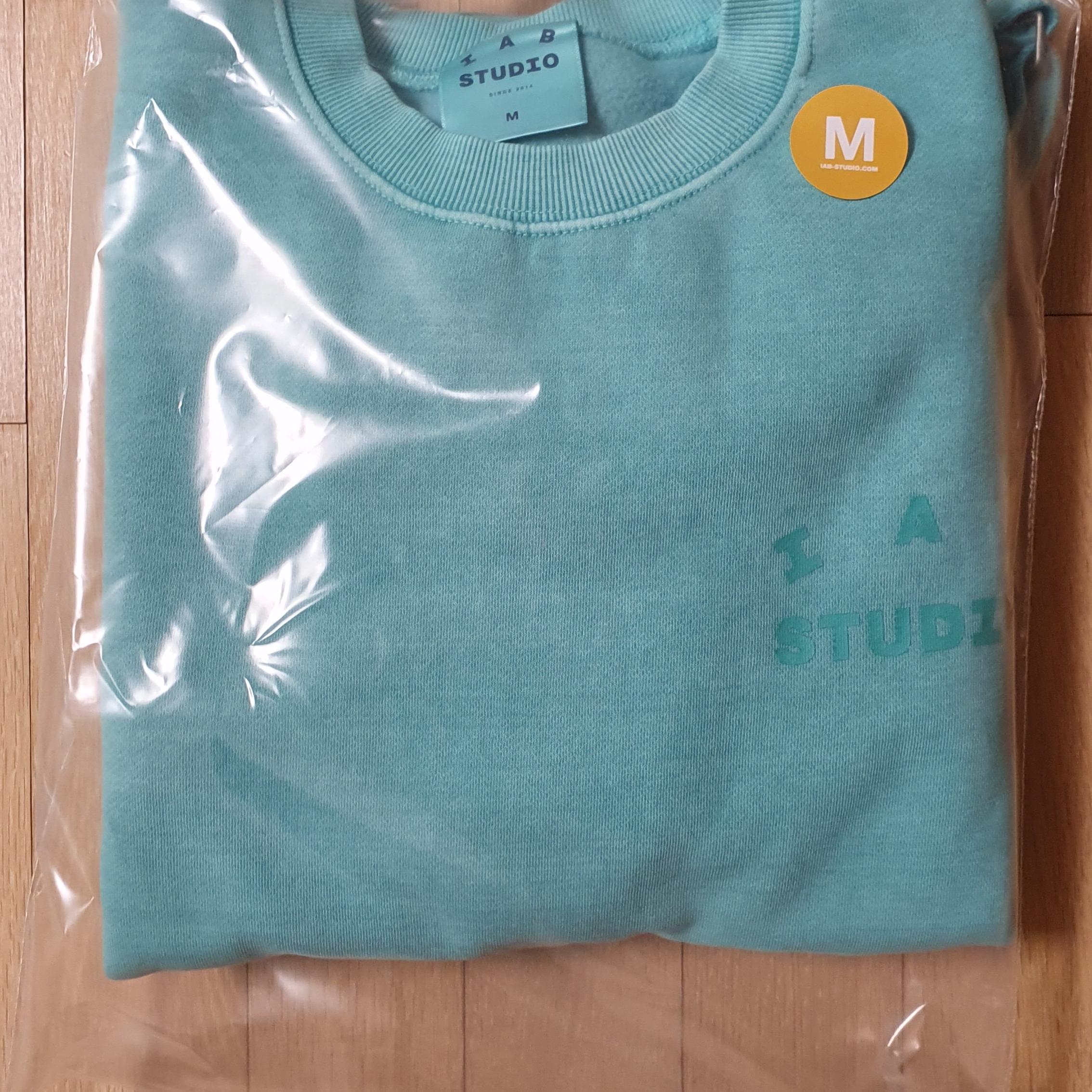 IAB Studio Pigment Sweatshirt & Mini Bag Jade 착용 스타일 - 1