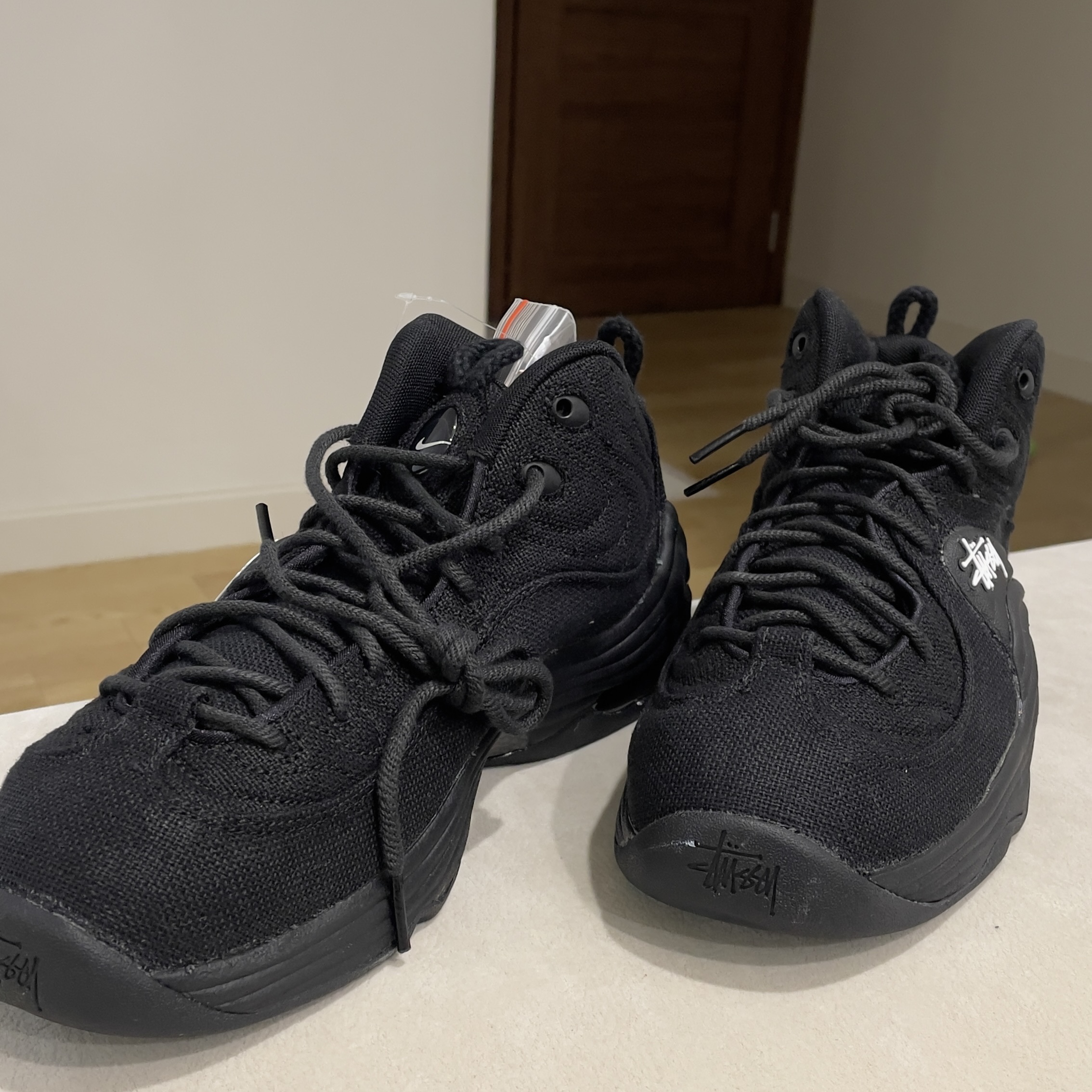 Nike x Stussy Air Penny II Black 착용 스타일 - 1