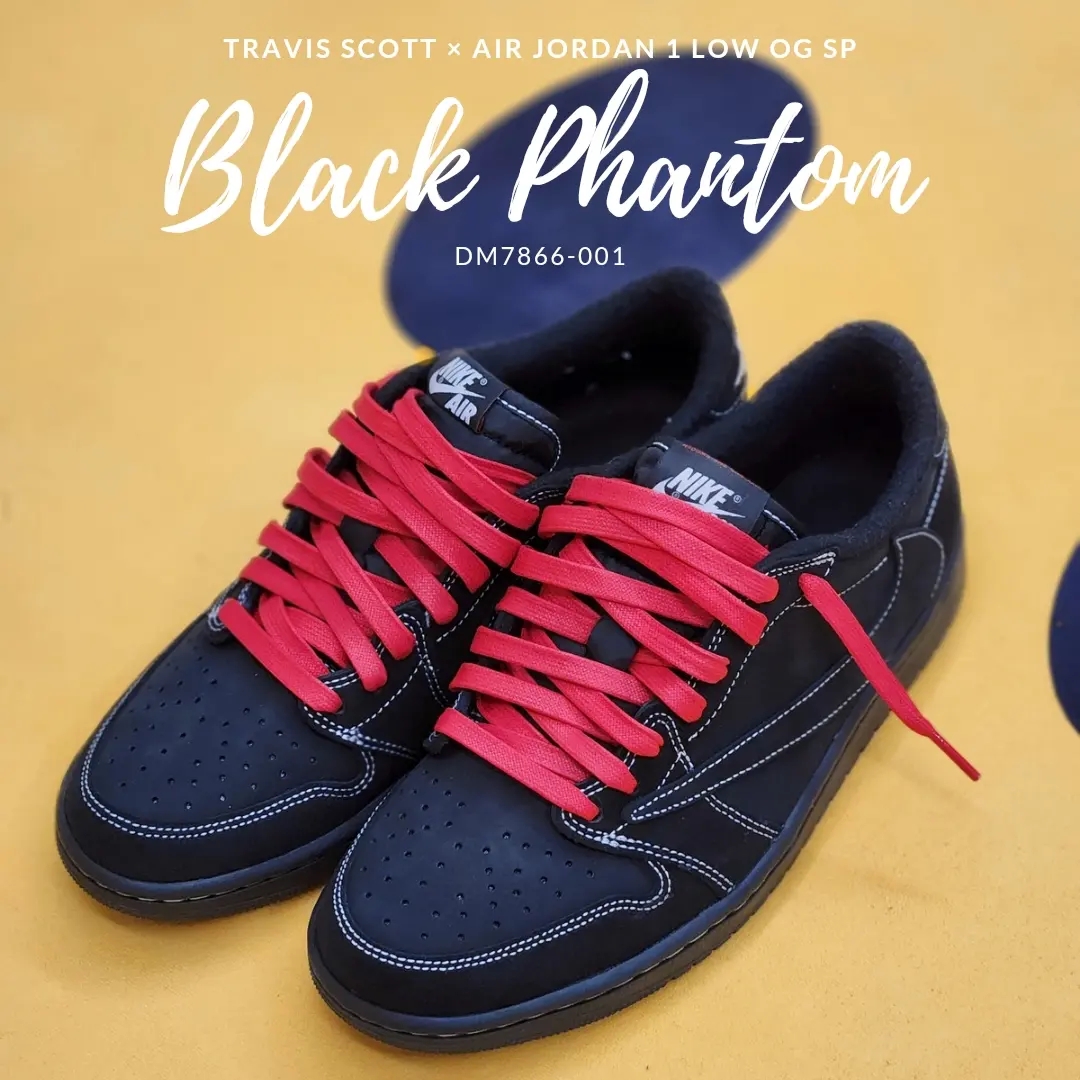 Jordan 1 x Travis Scott Retro Low OG SP Black Phantom 착용 스타일