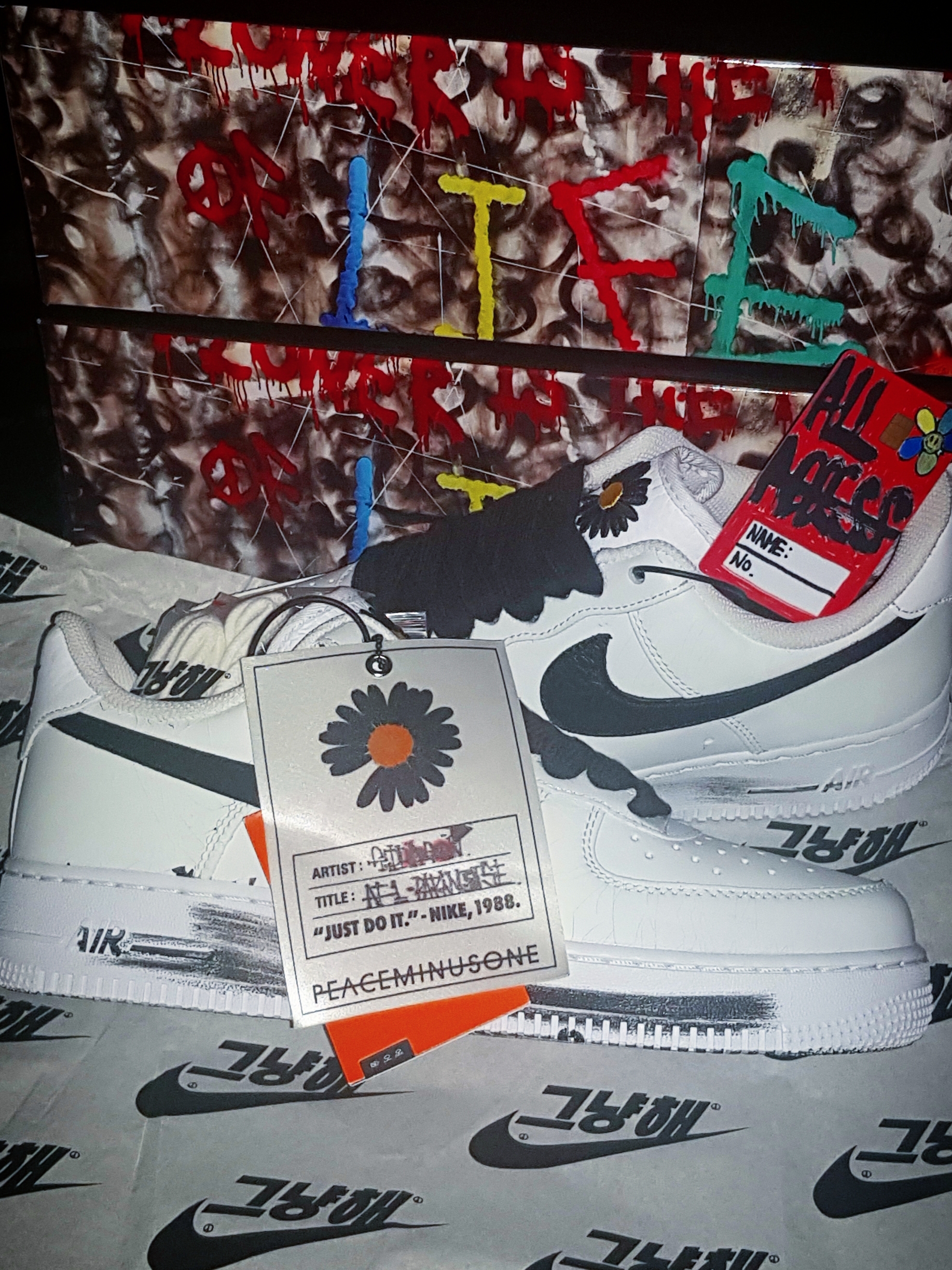 Nike x Peaceminusone Air Force 1 Low Para-Noise 2.0 착용 스타일