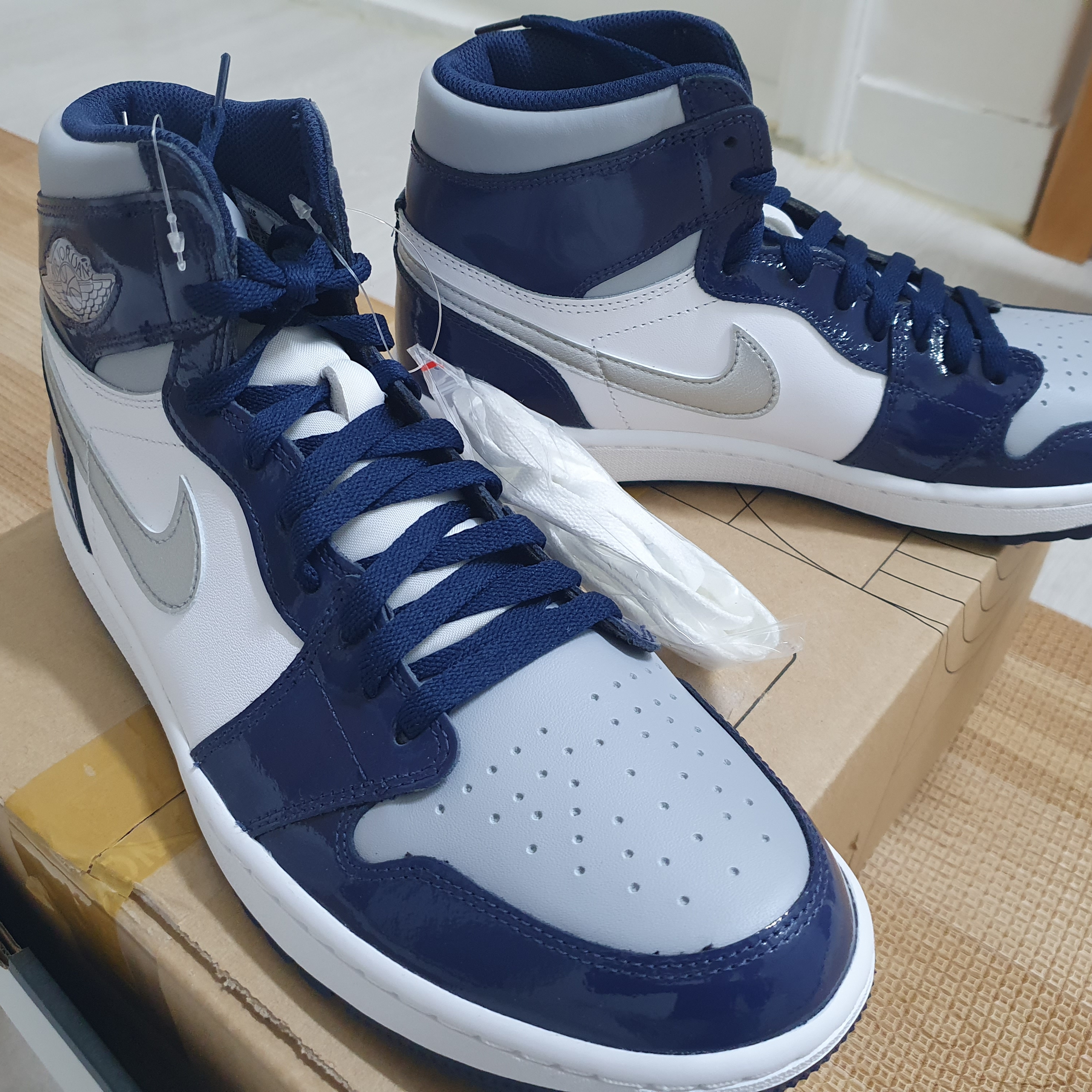 Jordan 1 High Golf Midnight Navy 착용 스타일