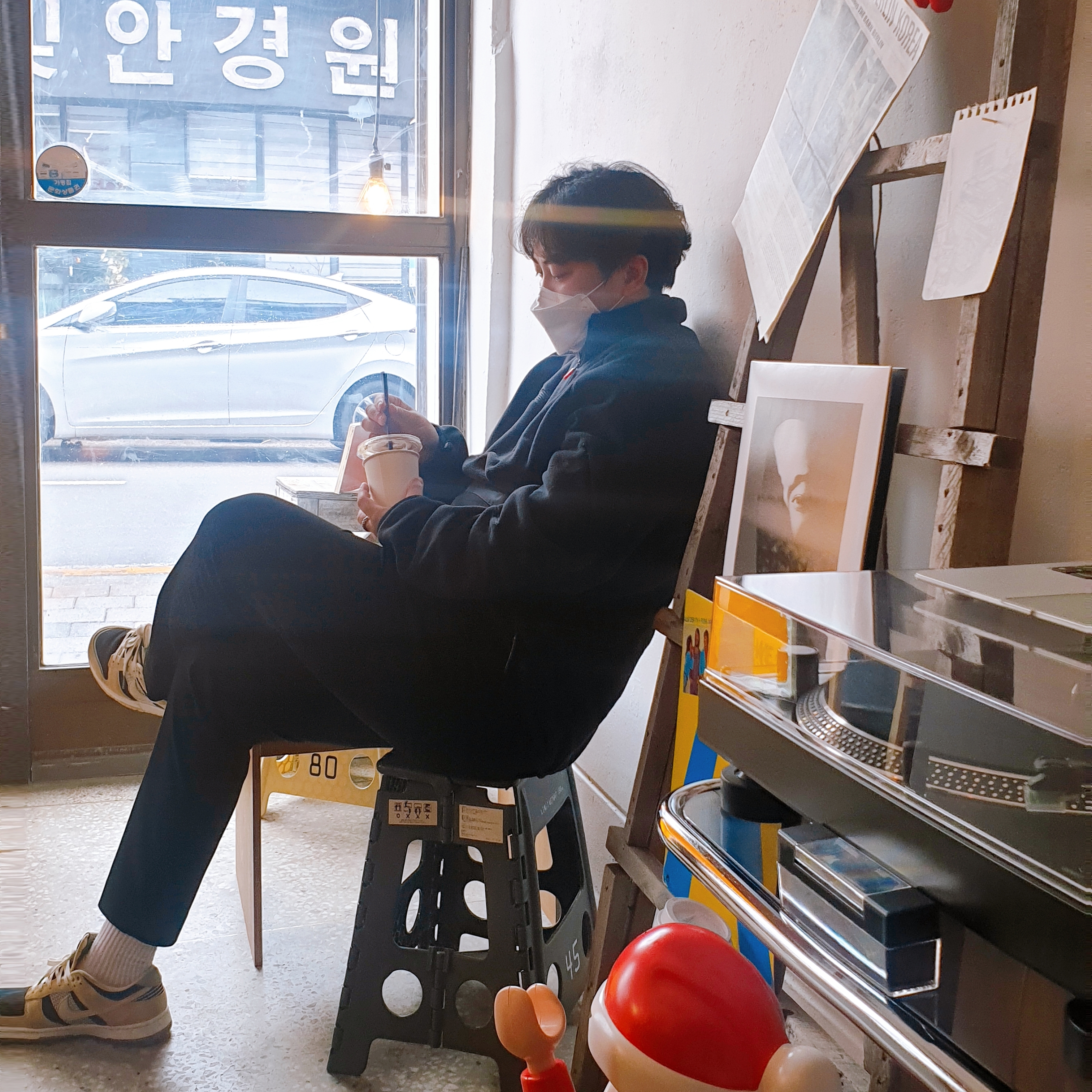 Nike Dunk Low Rooted In Peace, Nike x Travis Scott NRG BH Quarter Zip Black Anthracite - US/EU 착용 스타일