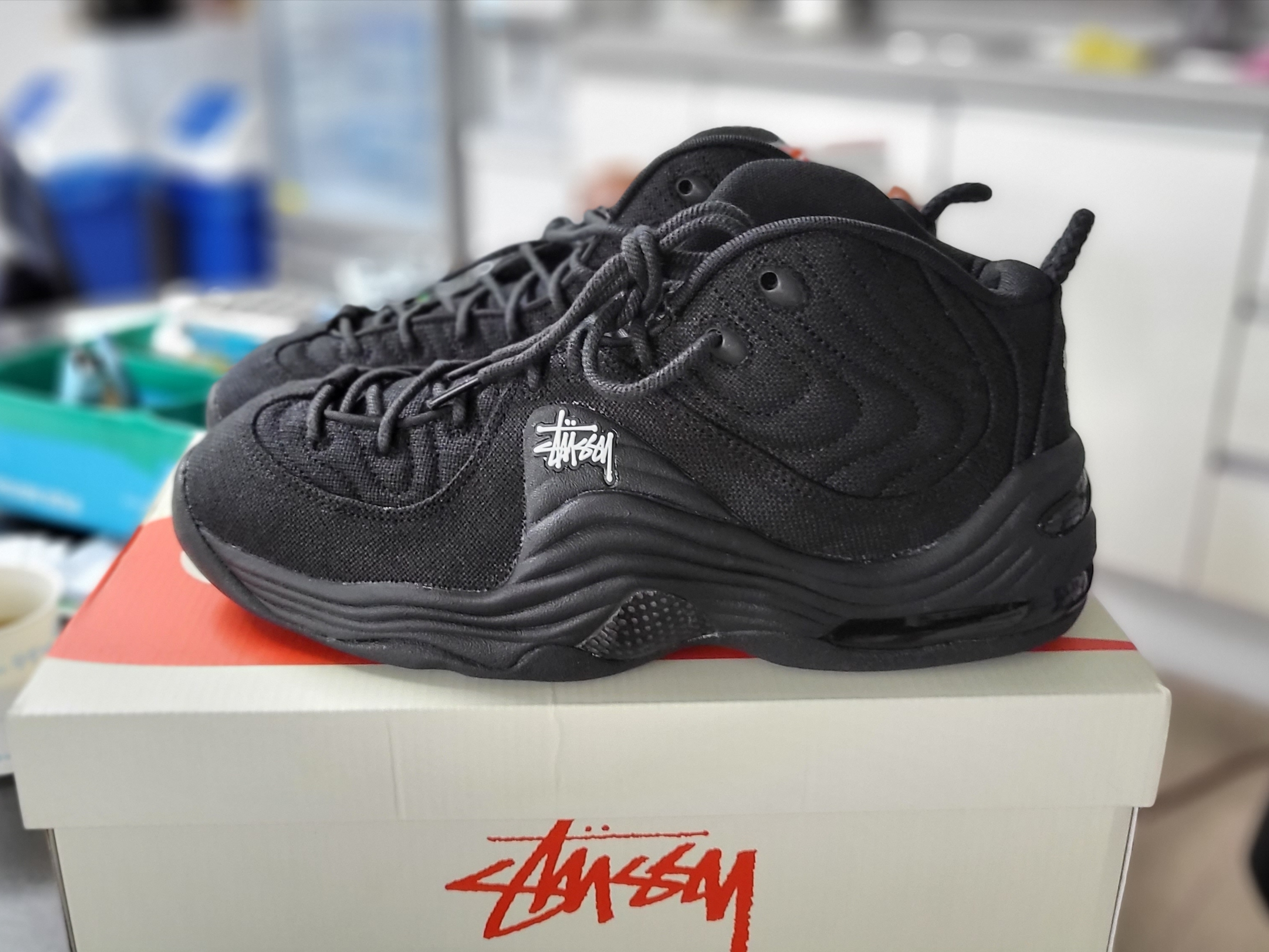 Nike x Stussy Air Penny II Black 착용 스타일