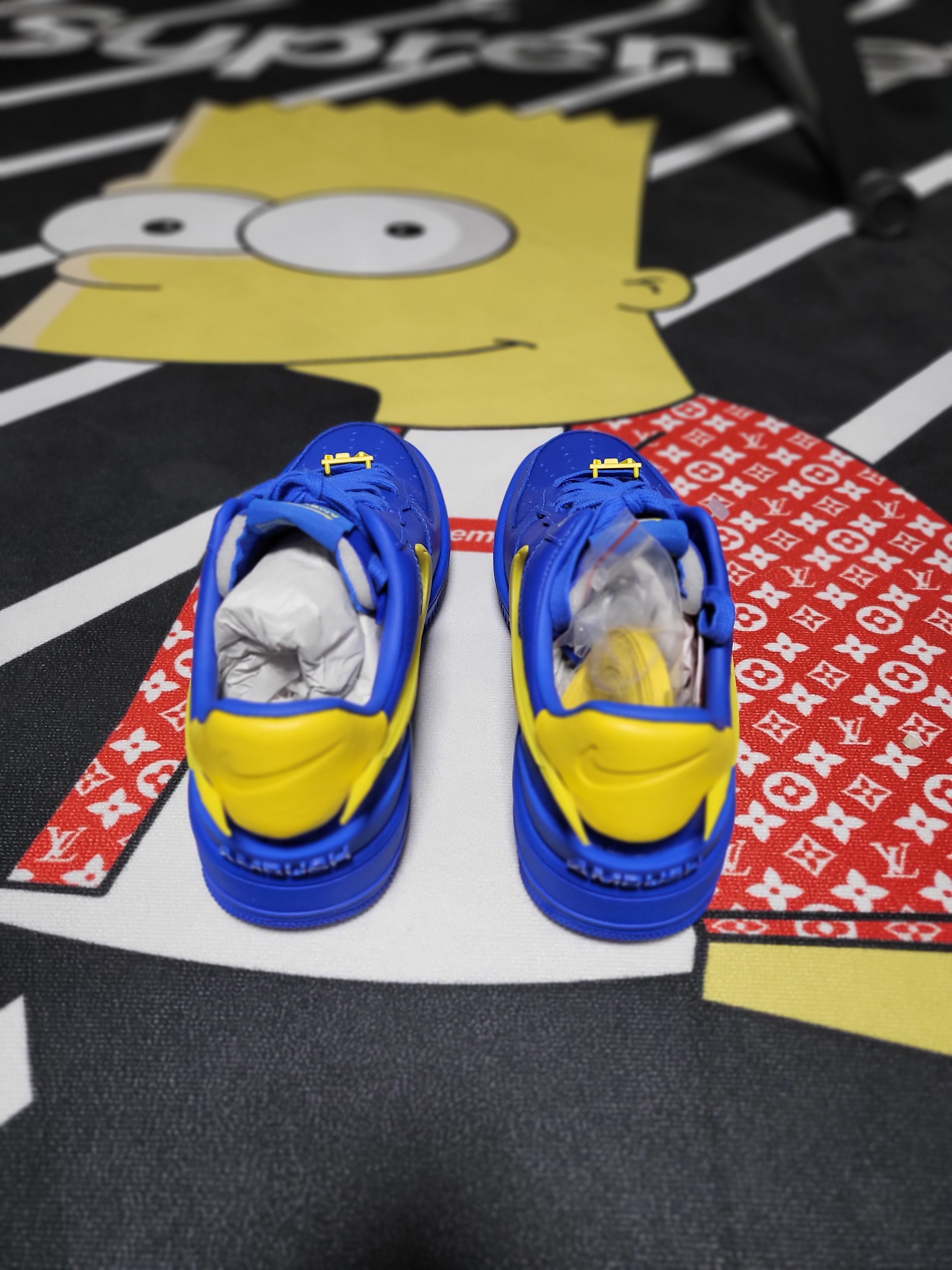 Nike x Ambush Air Force 1 Low SP Game Royal and Vivid Sulfur 착용 스타일 - 2