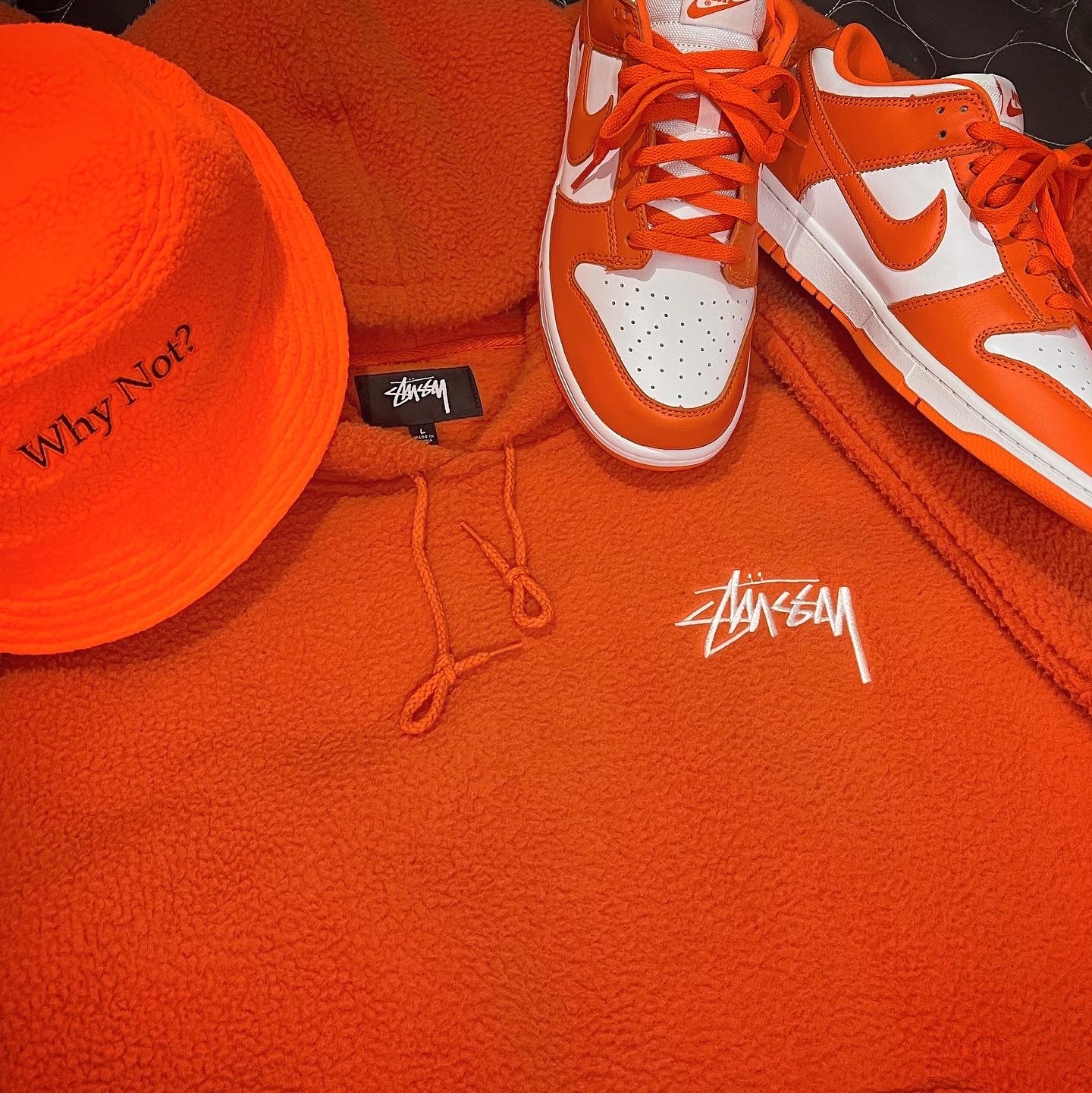 Nike Dunk Low SP Syracuse 2022, Supreme x Franklin CFX Pro Batting Gloves White - 22SS 착용 스타일 - 2