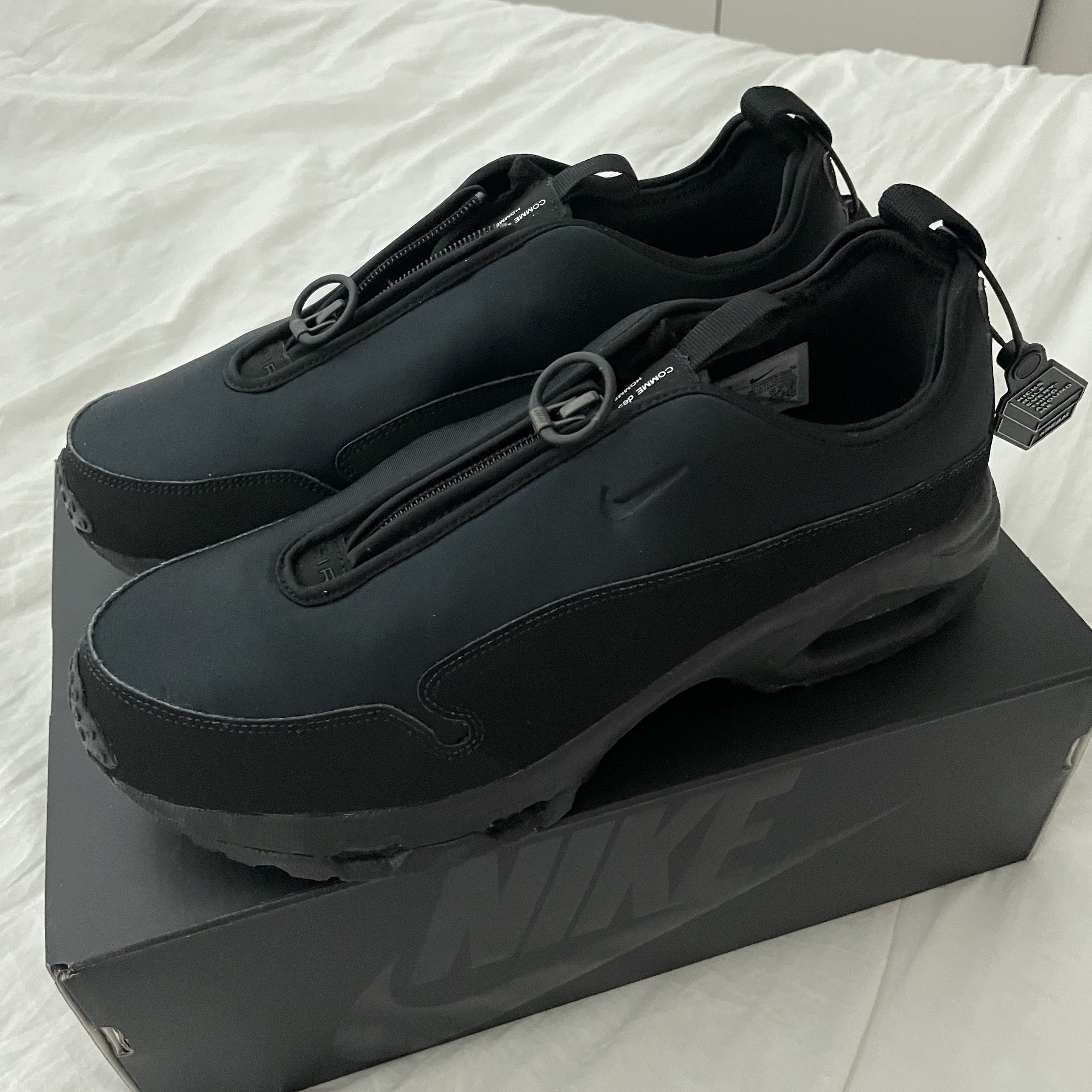 Nike x Comme des Garcons Homme Plus Air Max Sunder SP Black 착용 스타일 - 1